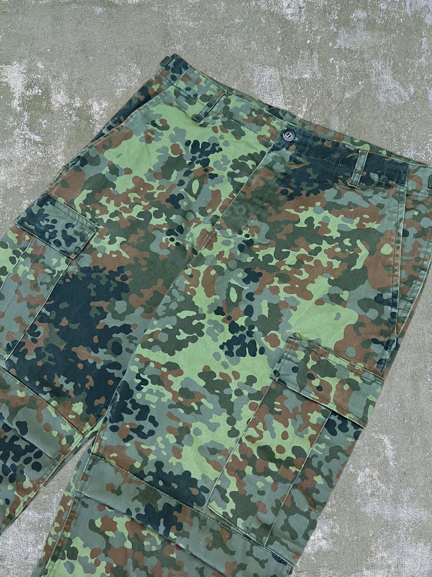 2000s German Army Flecktarn Camo Combat Pants (L)