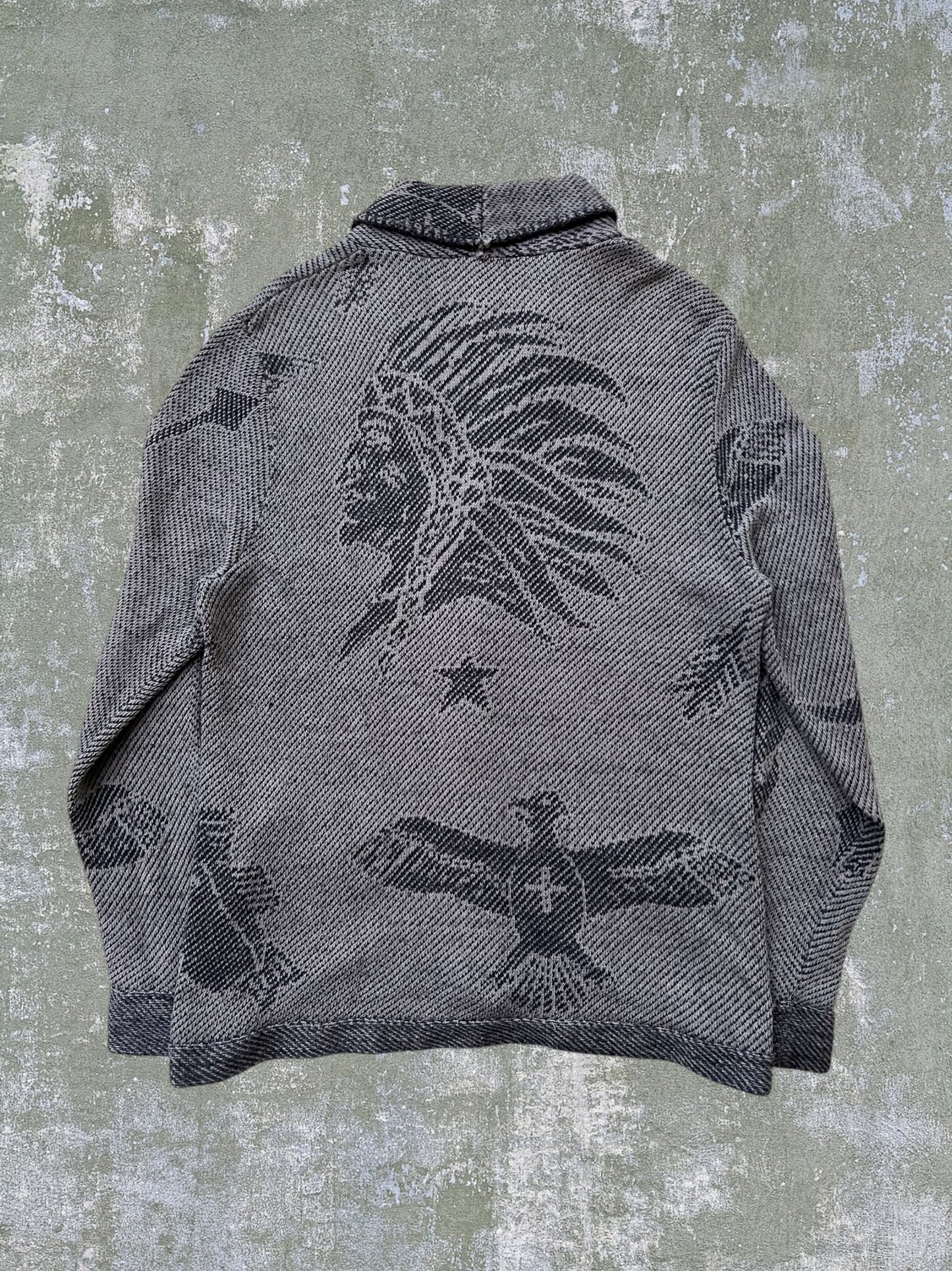 Early-2010s Denim And Supply Ralph Lauren Native American Cardigan (XL)
