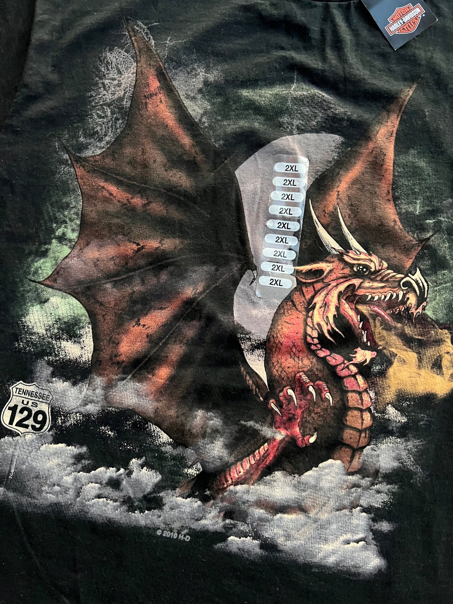 2010 Harley Davidson Dragon Tee (XXL) (New With Tags)