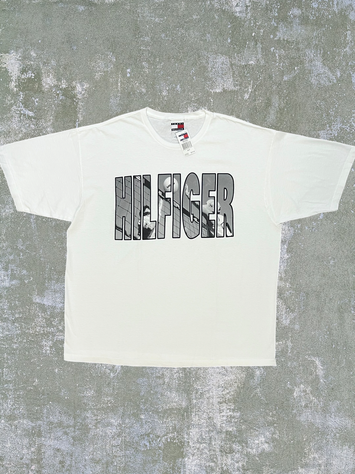 ‘90s Tommy Hilfiger Volleyball Tee (XXL) (New With Tags)