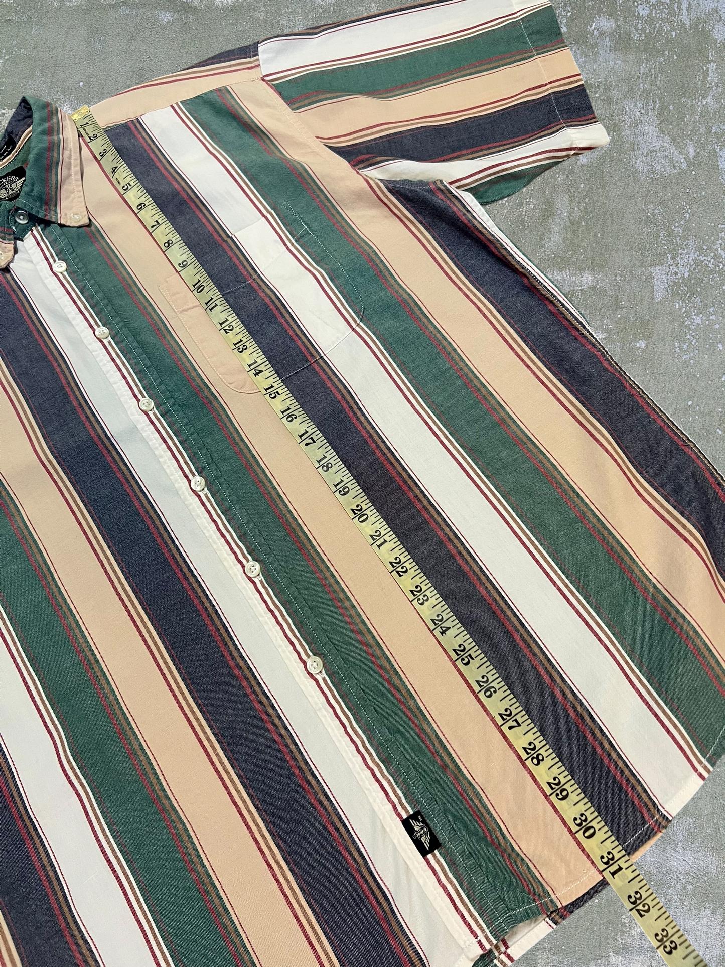 ‘90s Striped Cotton Shirt (XL)