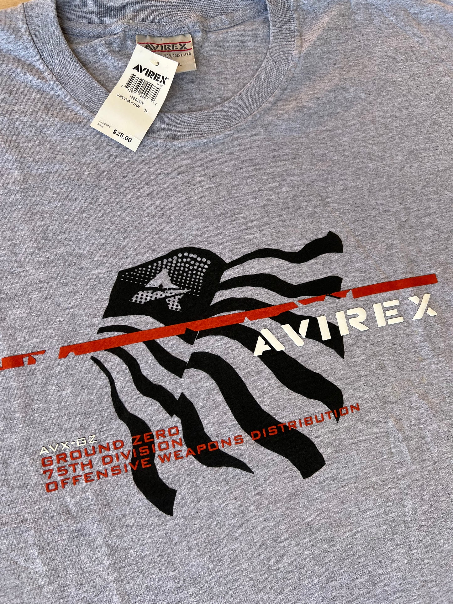 Early-2000s Avirex Long Sleeve Tee (3XL) (New With Tags)
