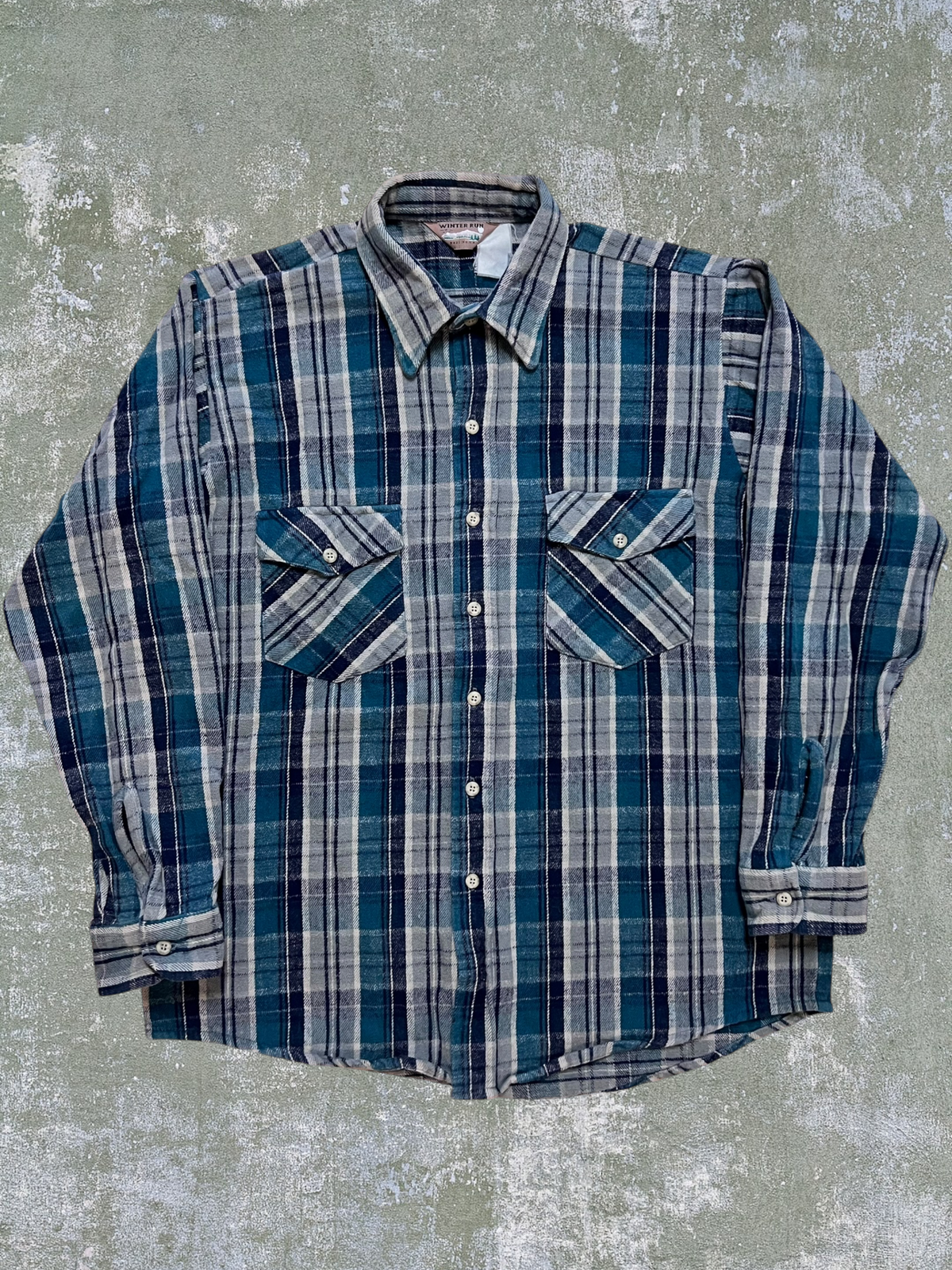 ‘80s/‘90s Cotton Flannel Shirt (L)