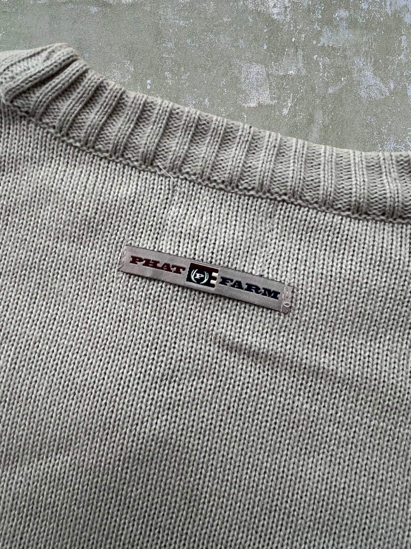 Early-2000s Phat Farm Bull Sweater (XXL) (New With Tags)