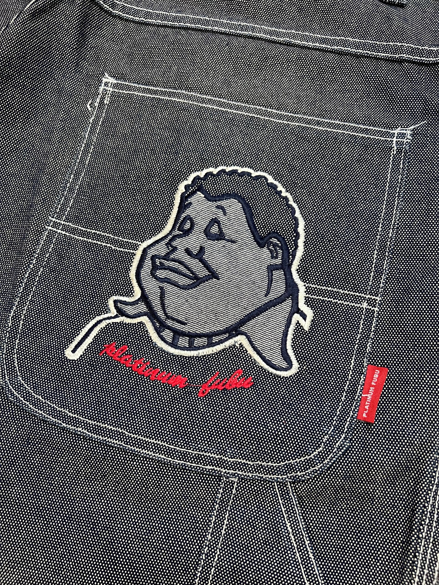 Early-2000s Platinum FUBU Jean Shorts (42)