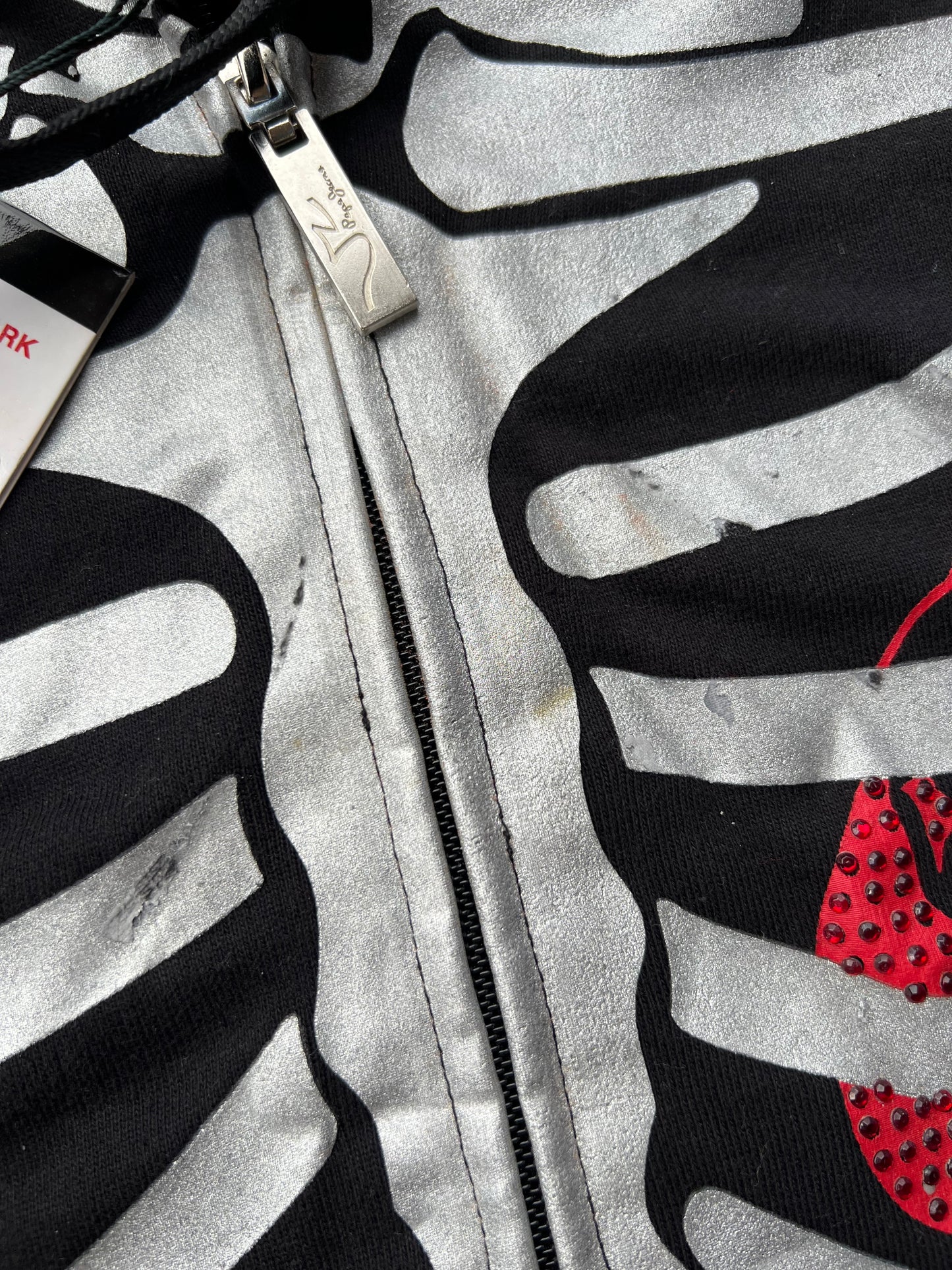 Early-2000s Pepe Jeans Skeleton Zip Hoodie (4XL) (New With Tags)