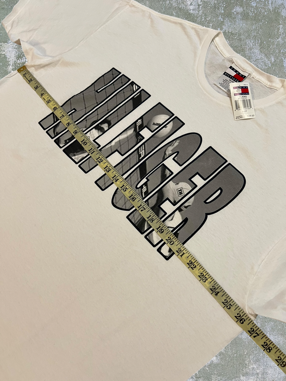 ‘90s Tommy Hilfiger Volleyball Tee (XXL) (New With Tags)