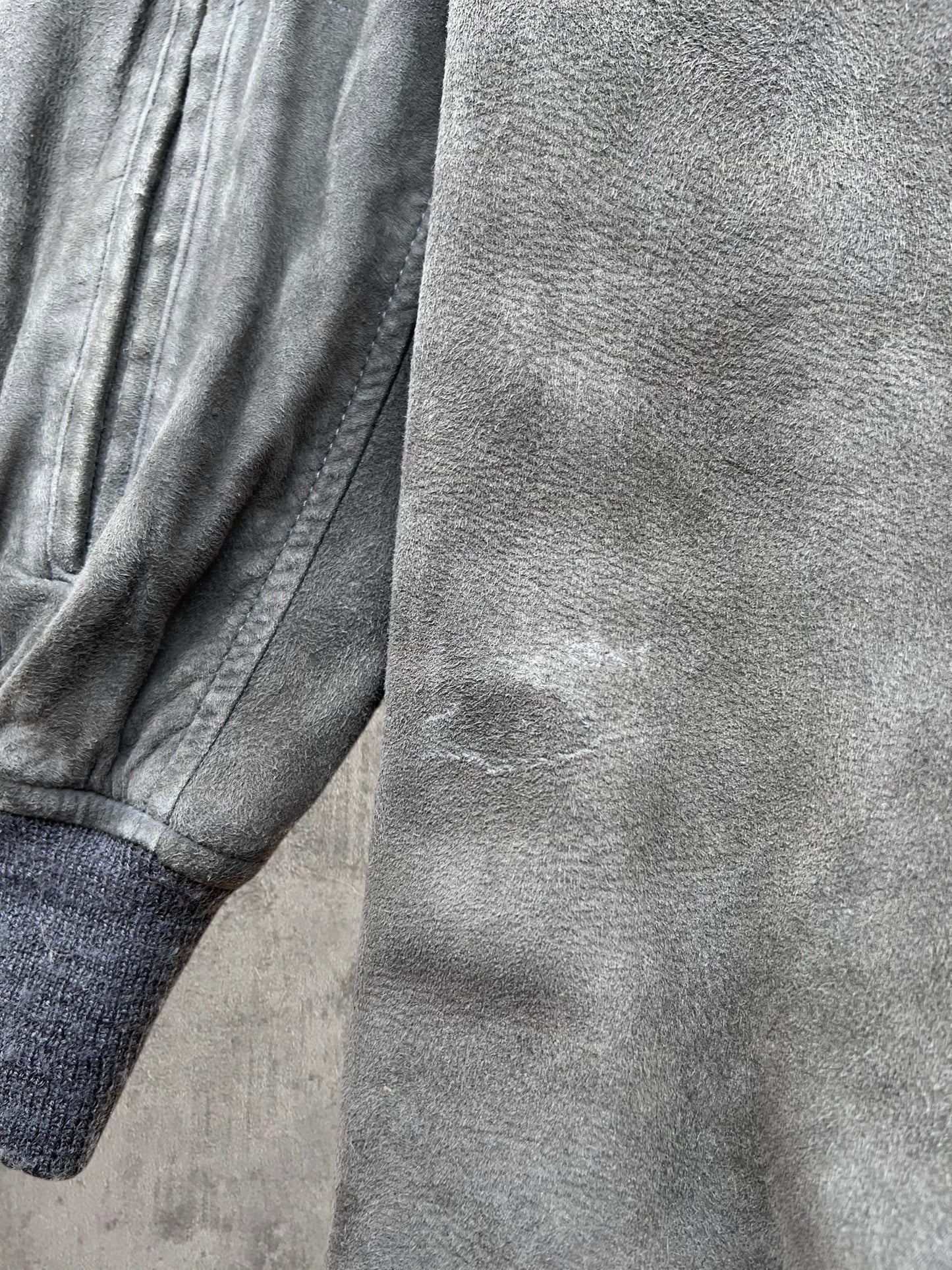 ‘60s Suede Bomber Jacket (S)