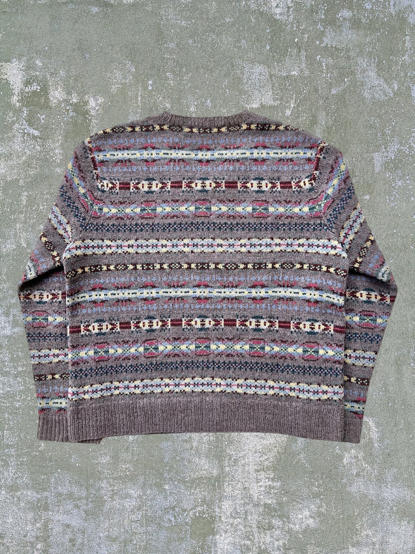 Polo Ralph Lauren Fair Isle Wool V Neck Sweater (M)