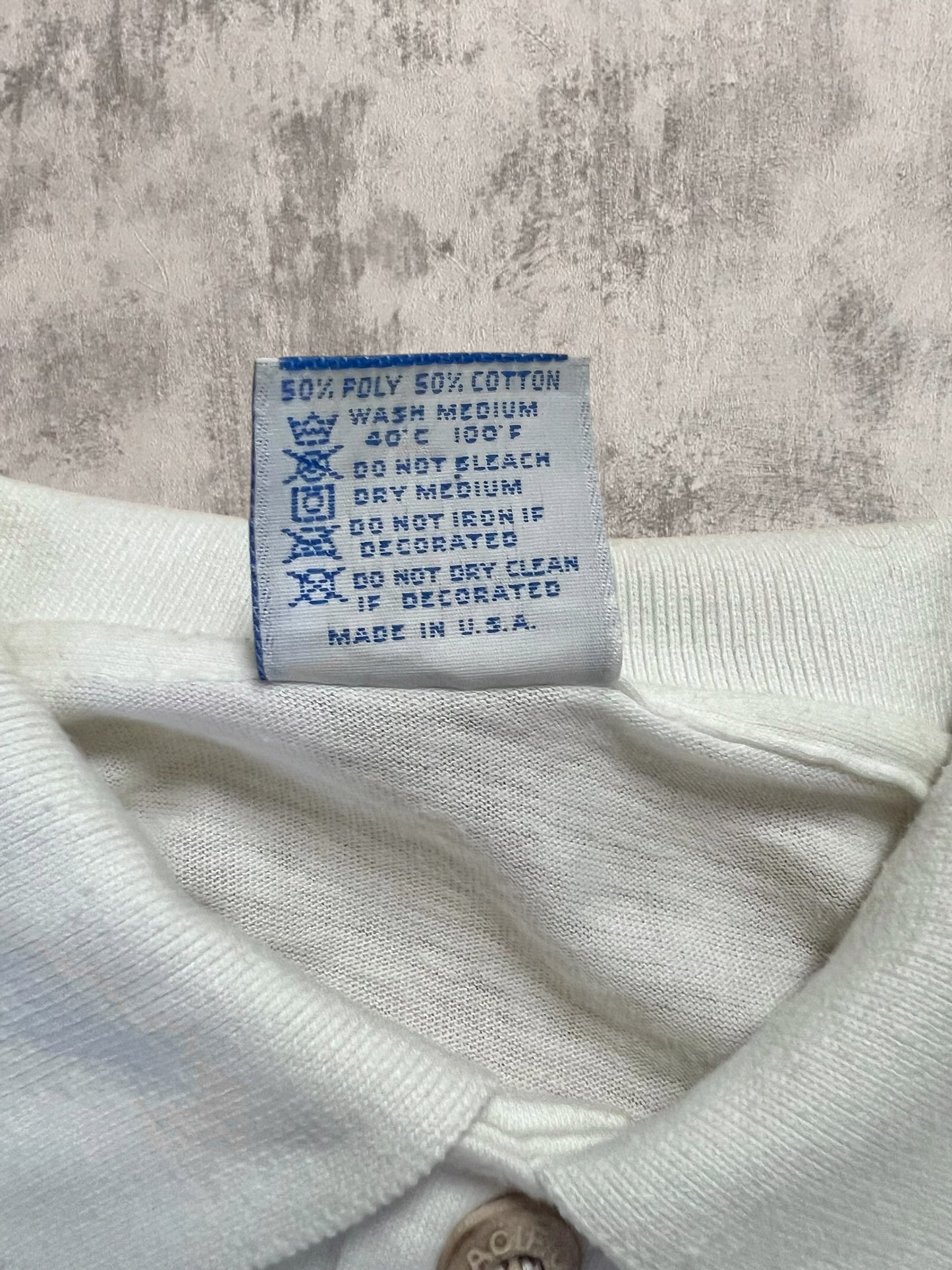 ‘80s Ocean Pacific Long Sleeve Polo Shirt (M)