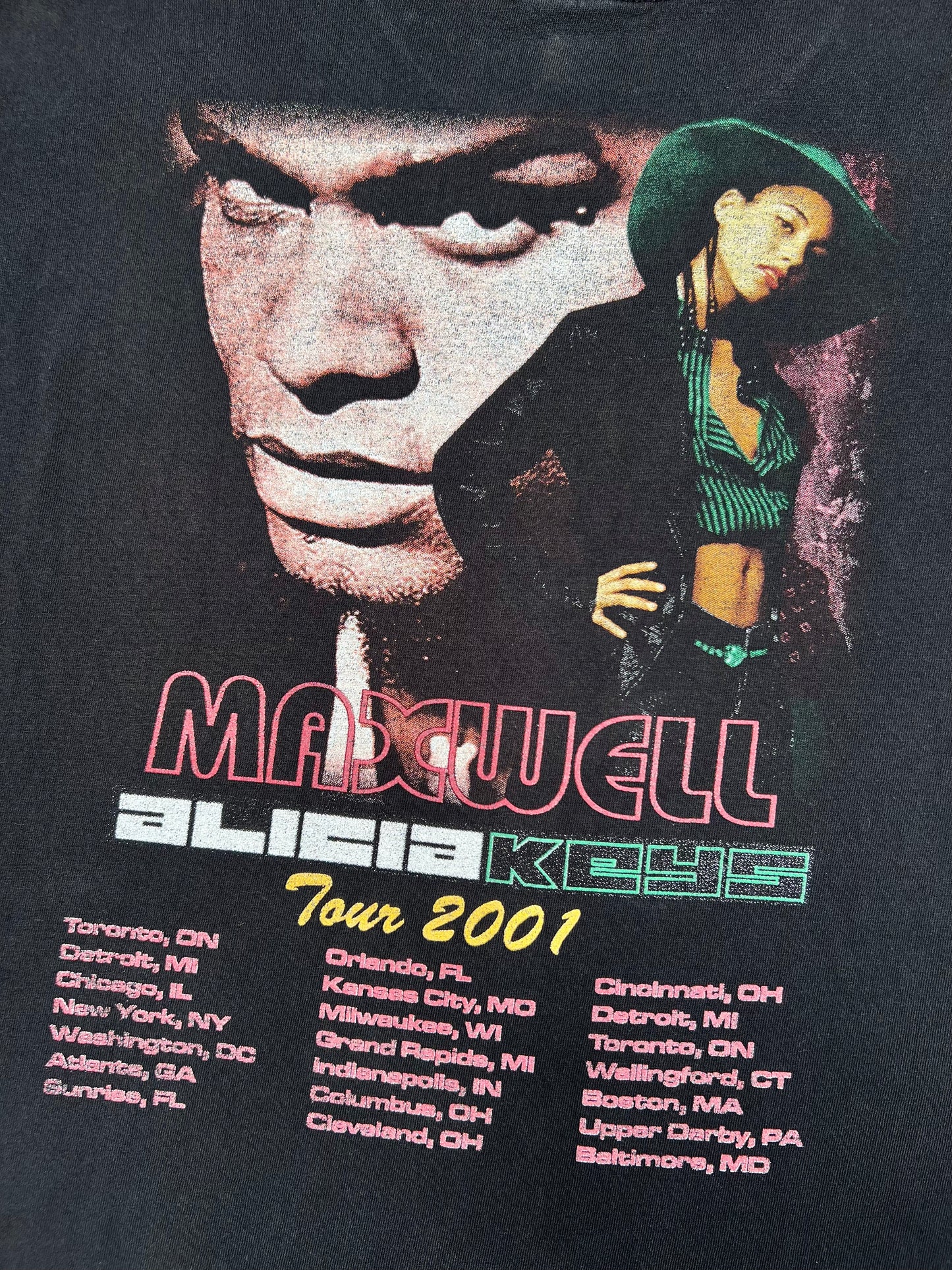 2001 Maxwell/Alicia Keys Tour Tee (XXL)