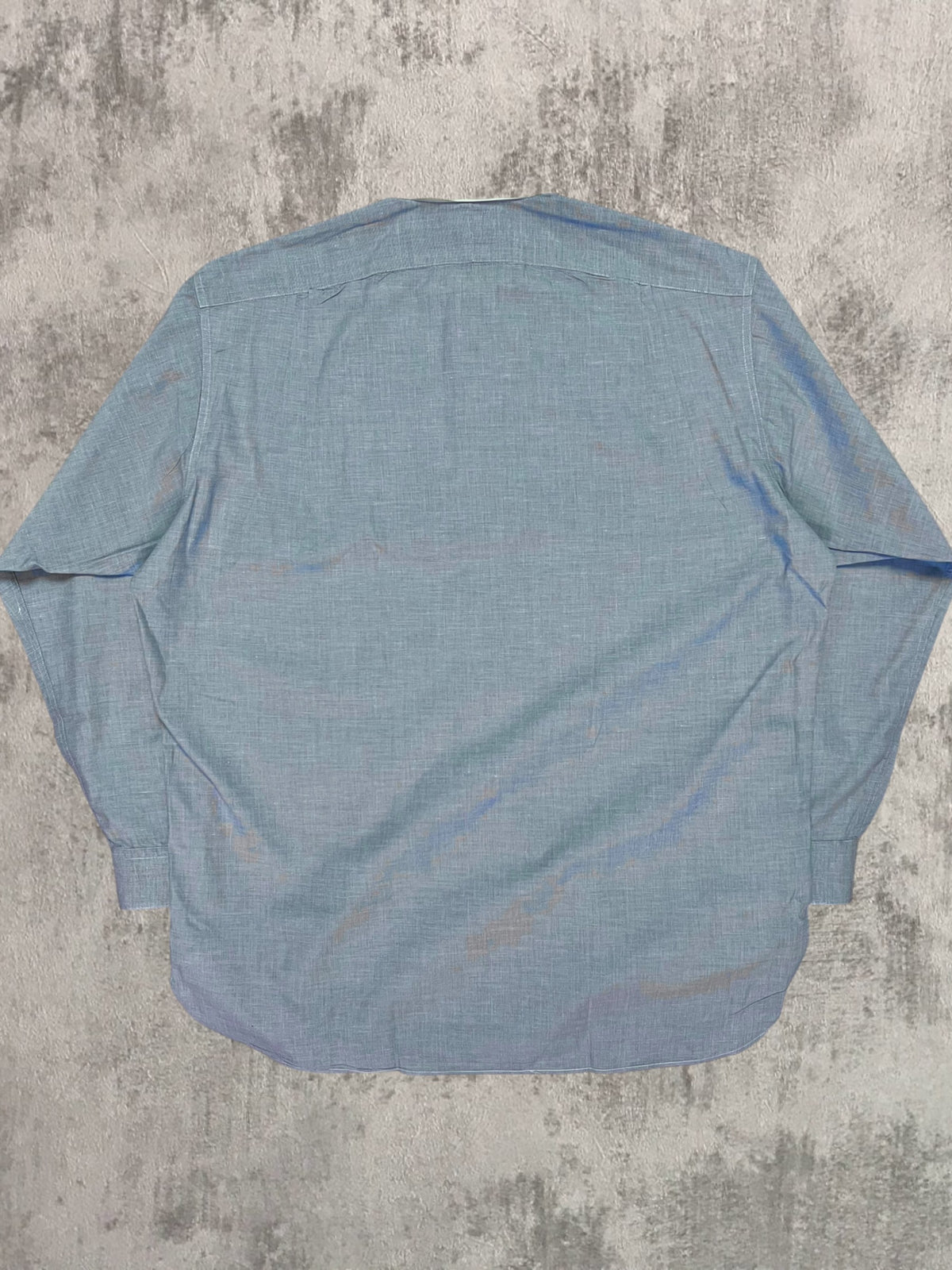 Vintage Double RL Ralph Lauren Band Collar Dress Shirt (XL)