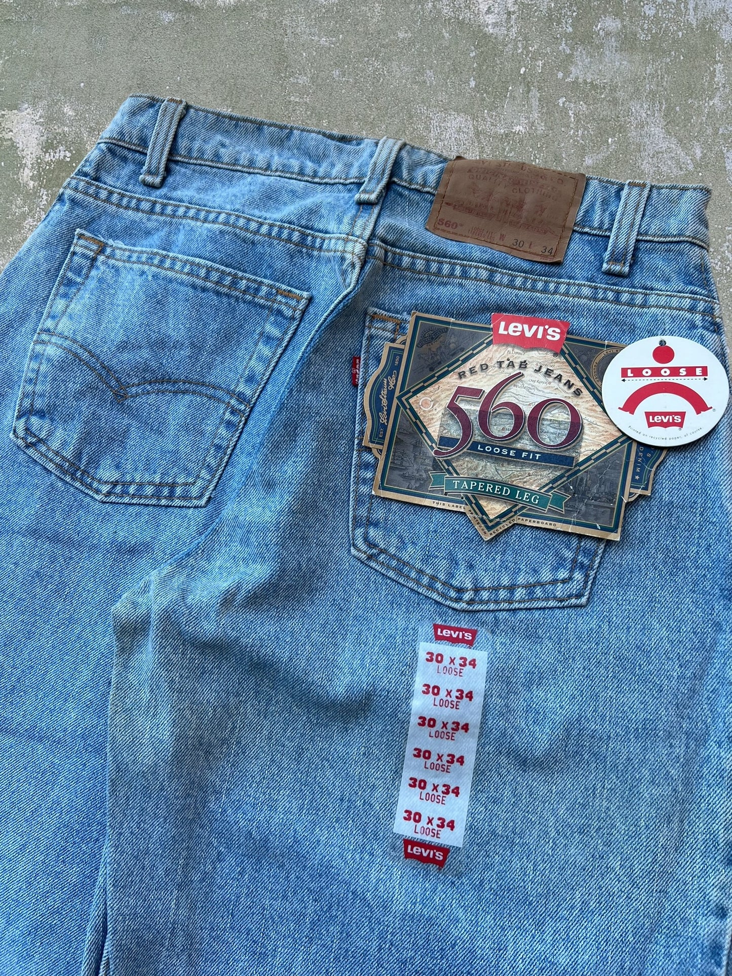 Mid-90s Levi’s 560 Jeans (30x34) (New With Tags)