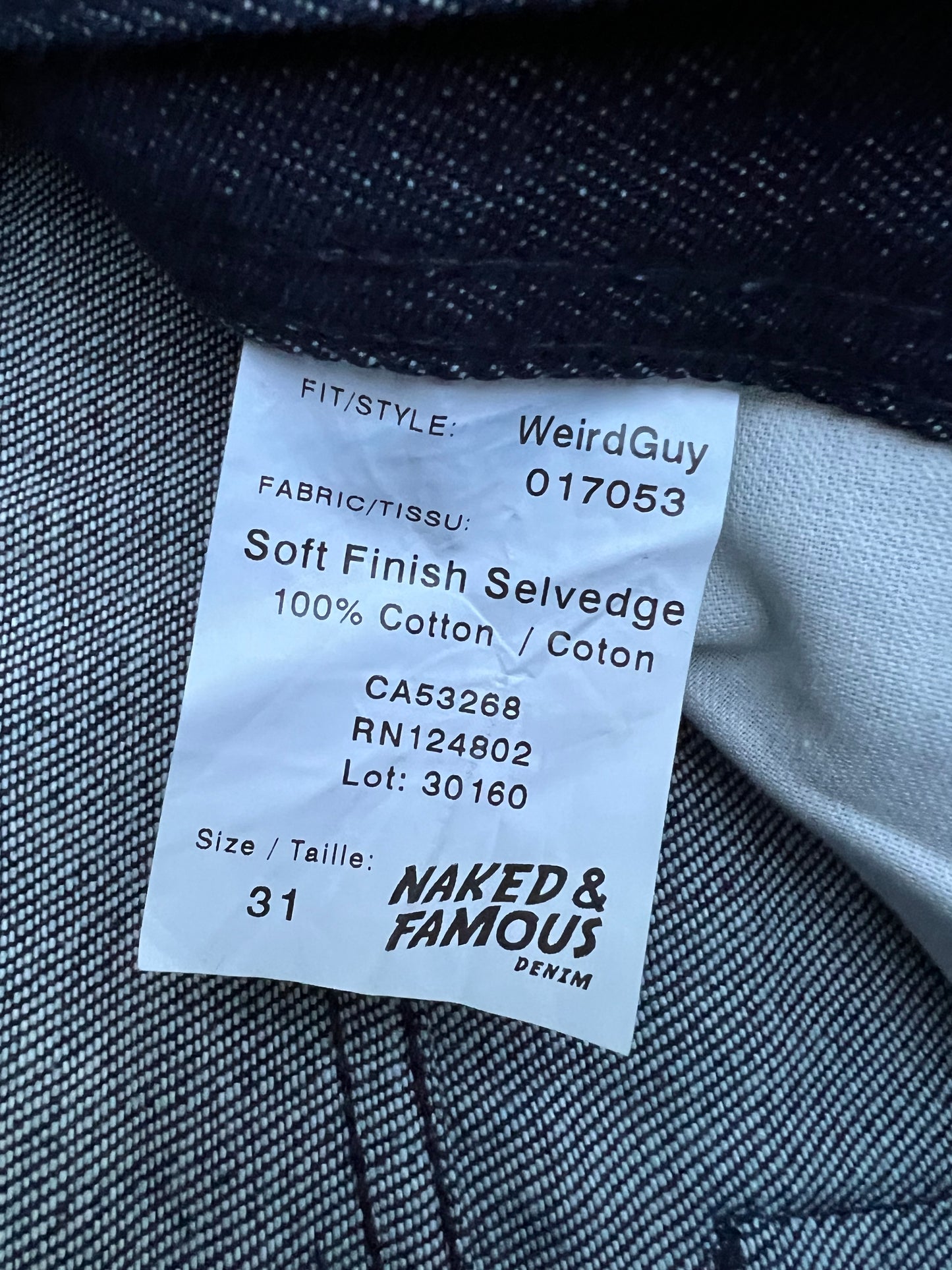 Naked And Famous Weird Guy Soft Finish Selvedge Jeans (31)