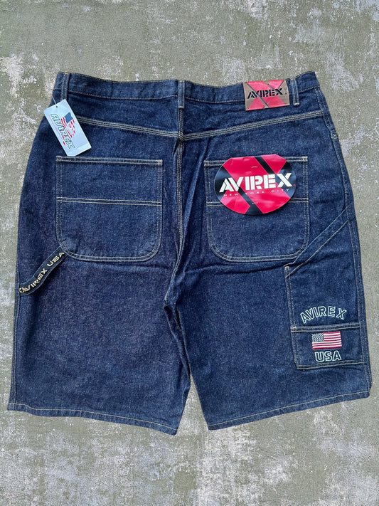 Late-90s/Early-2000s Avirex Carpenter Jean Shorts (42) (New With Tags)