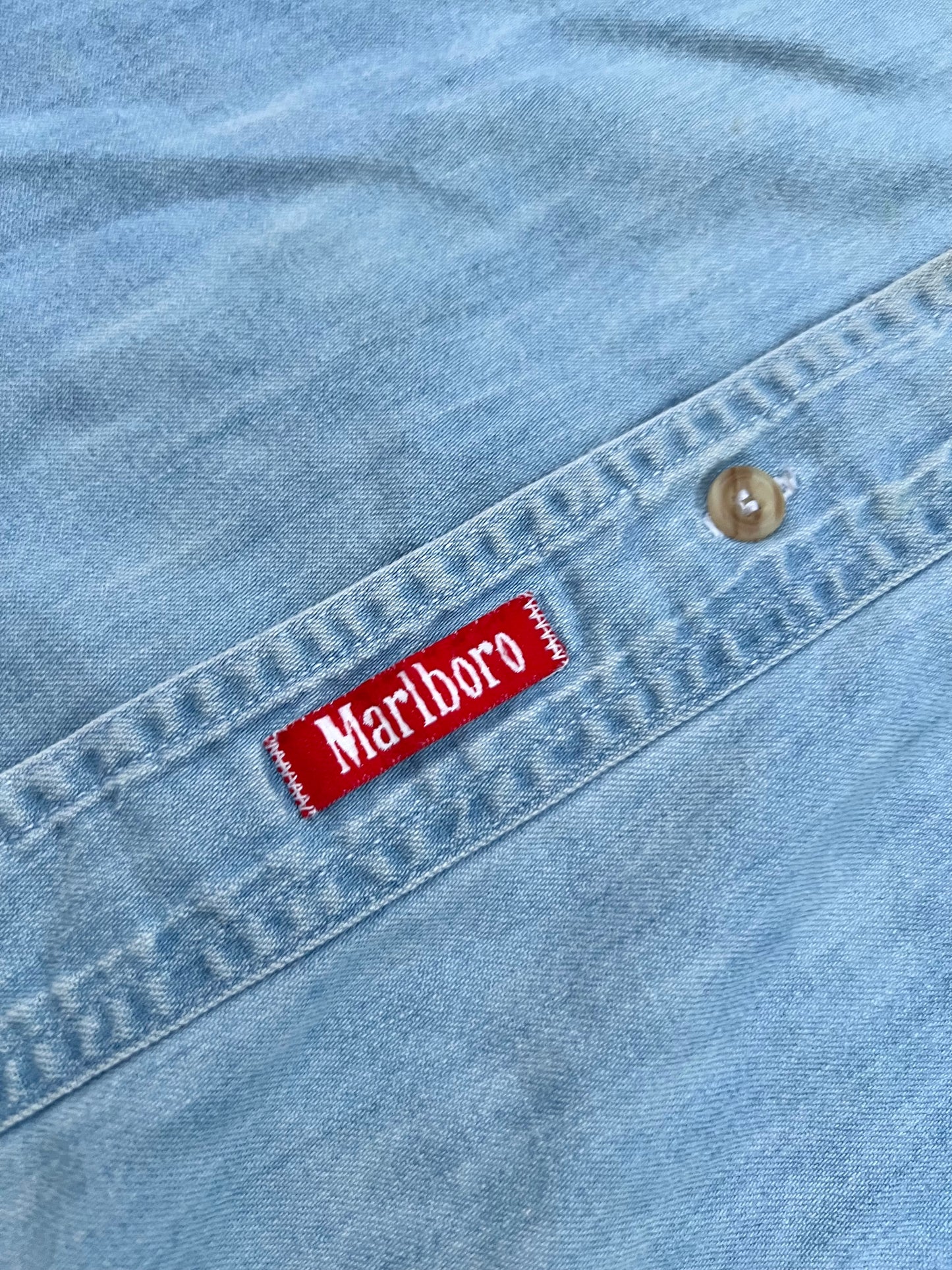 ‘90s Marlboro Denim Shirt (XL)