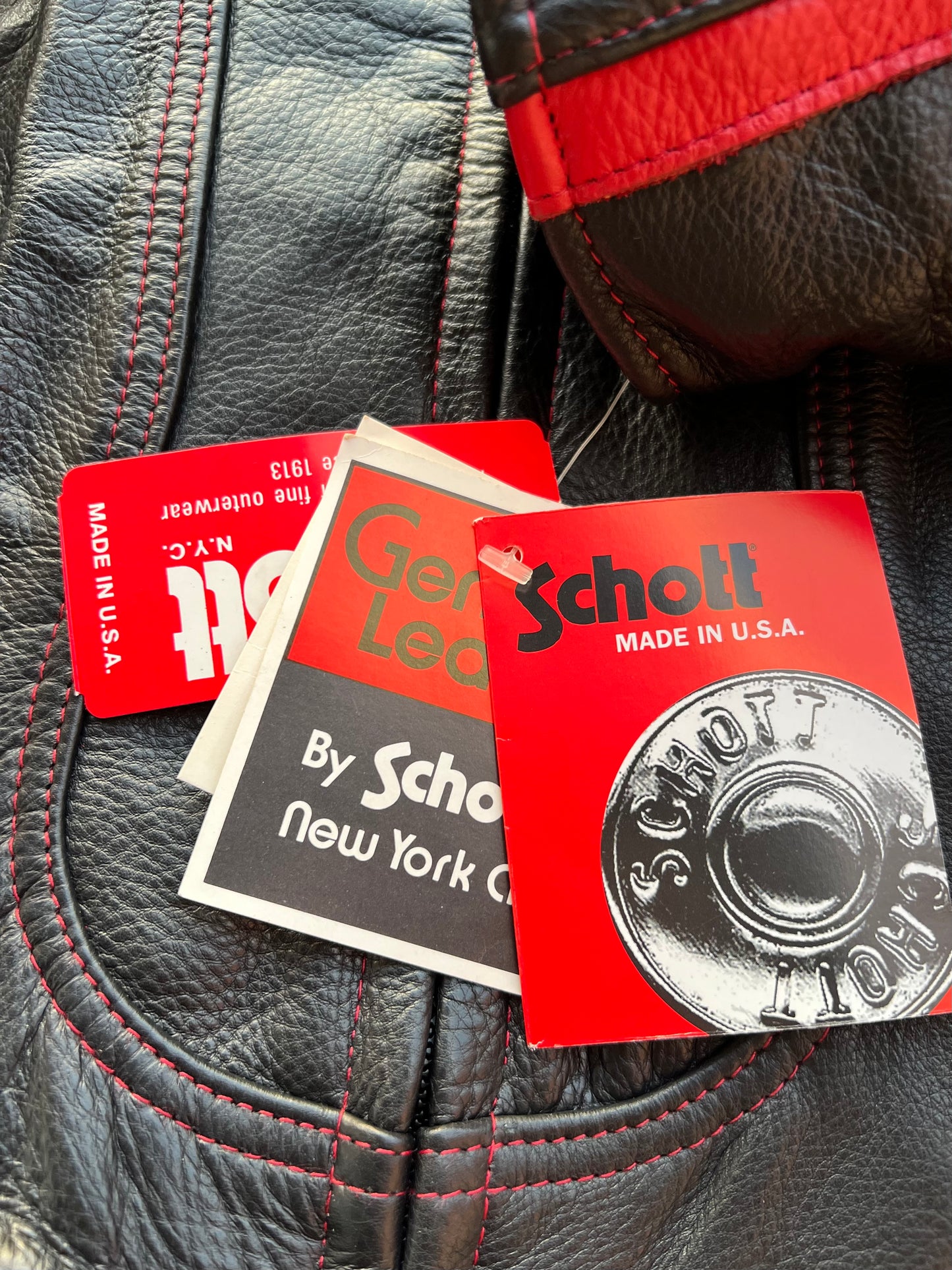 Late-90s/Early-2000s Rose Schott Leather Jacket (Women’s L) (New With Tags)