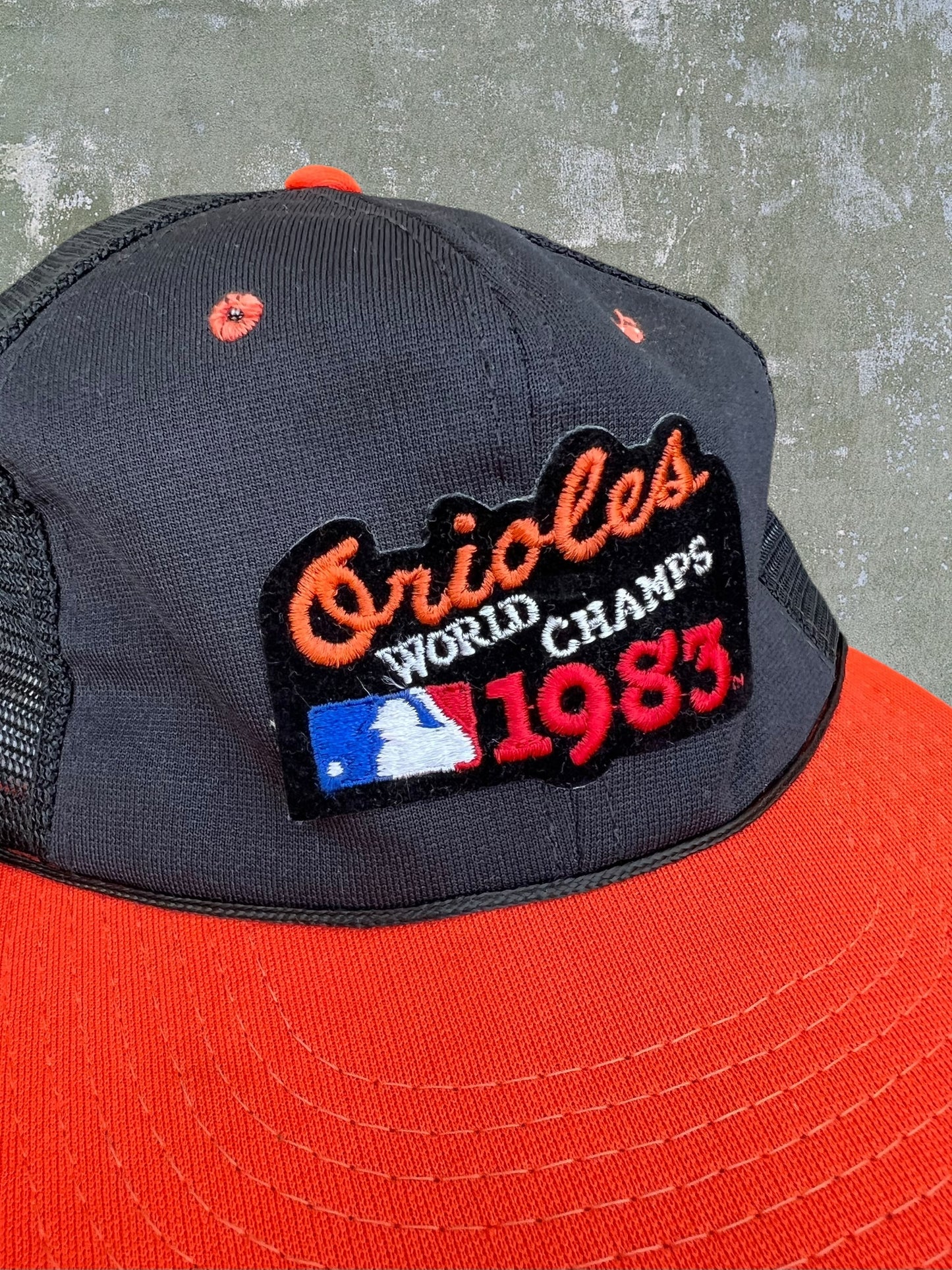 1983 Baltimore Orioles World Champs Mesh Snapback