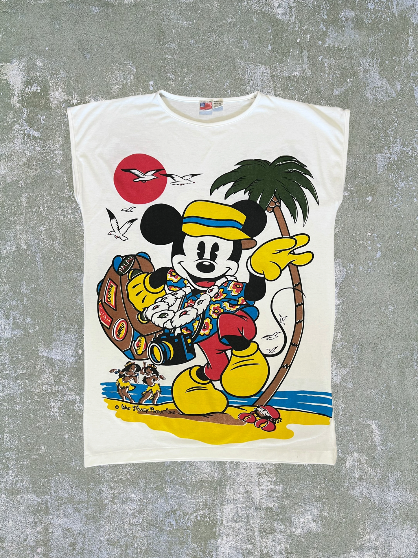 ‘90s Mickey Mouse Beach Coverup Tank Top (XL)
