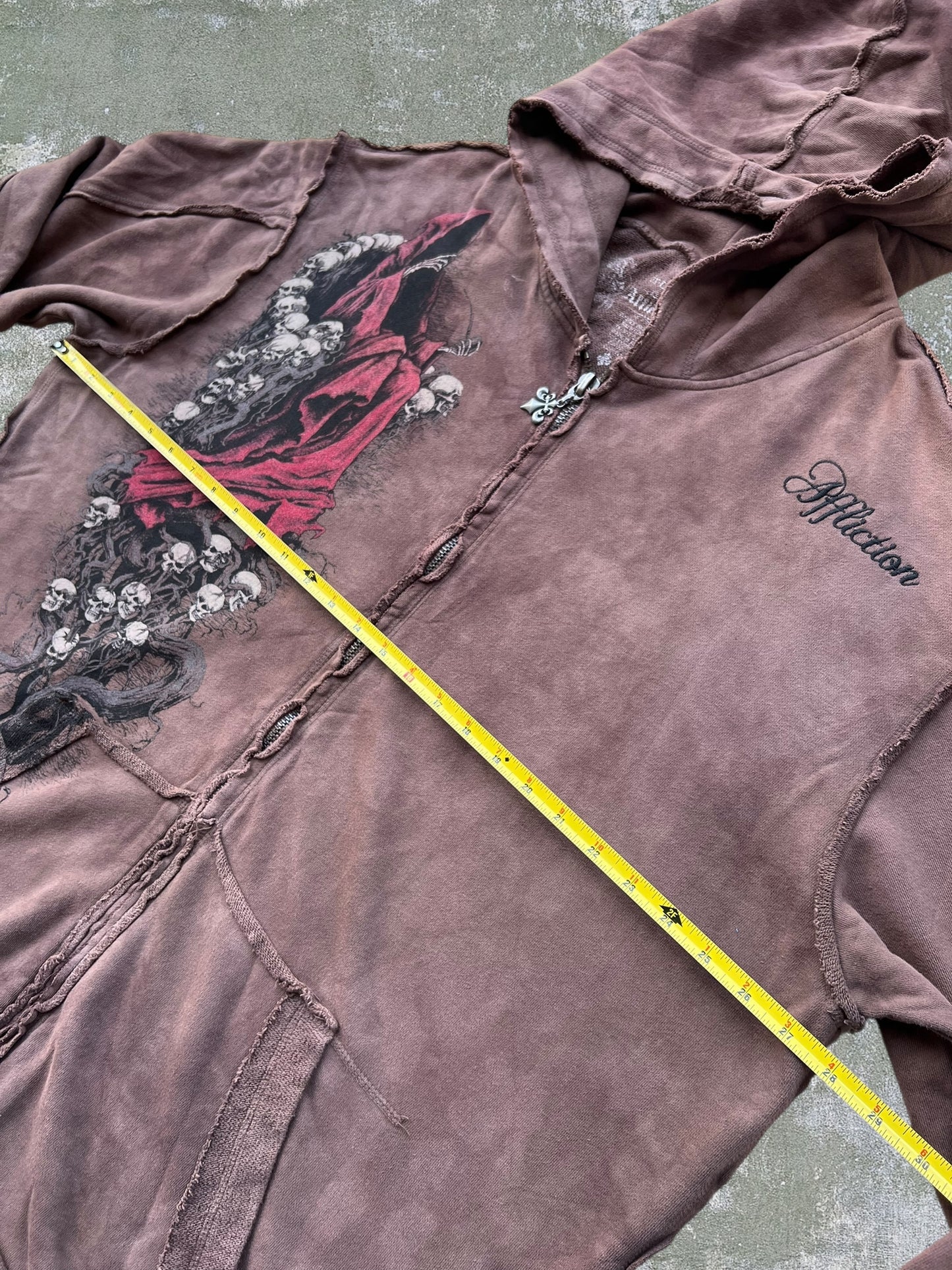 Early-2000s Affliction Zip Hoodie (XXL)