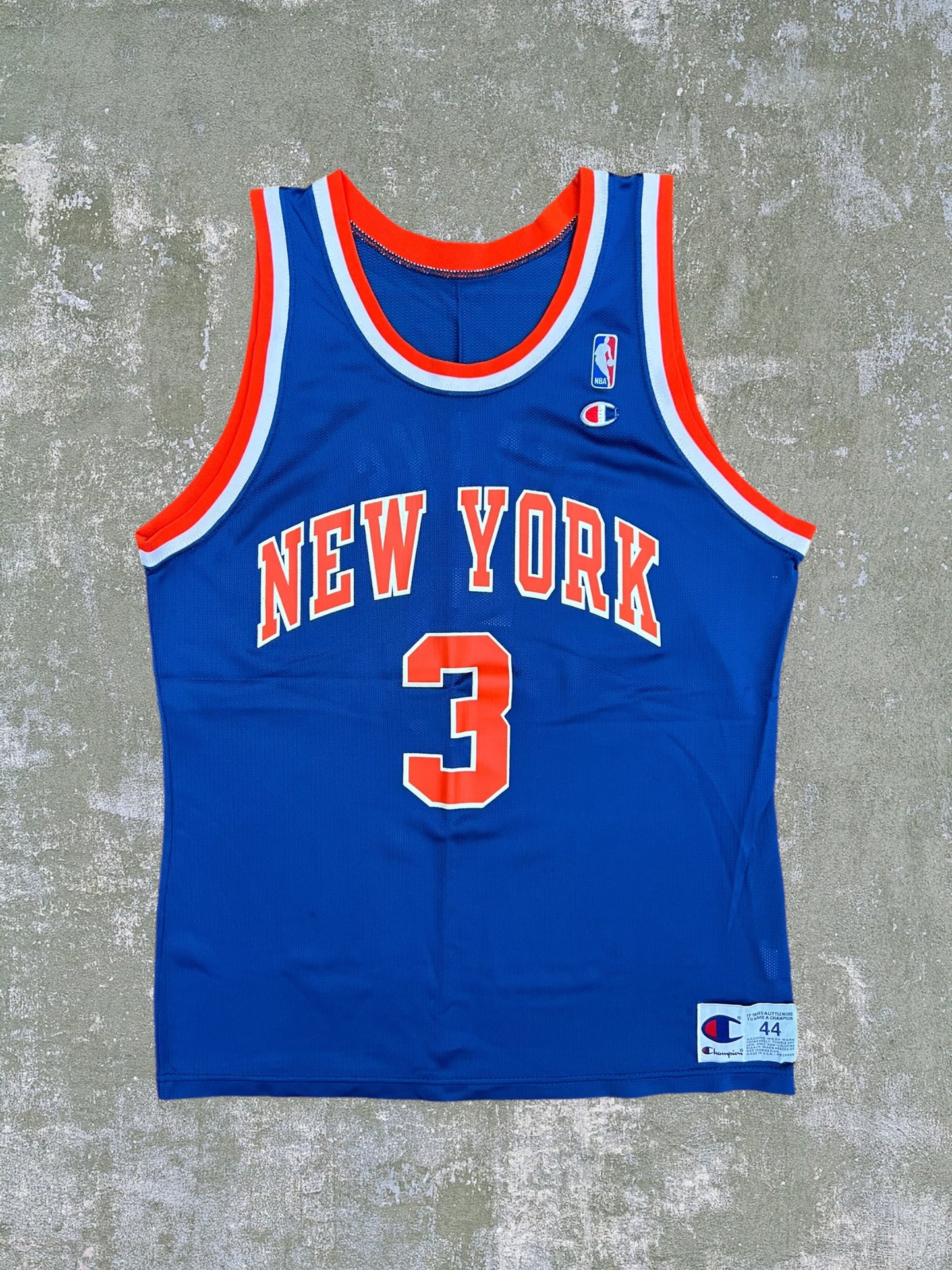 ‘90s Champion John Starks New York Nicks Jersey (L)