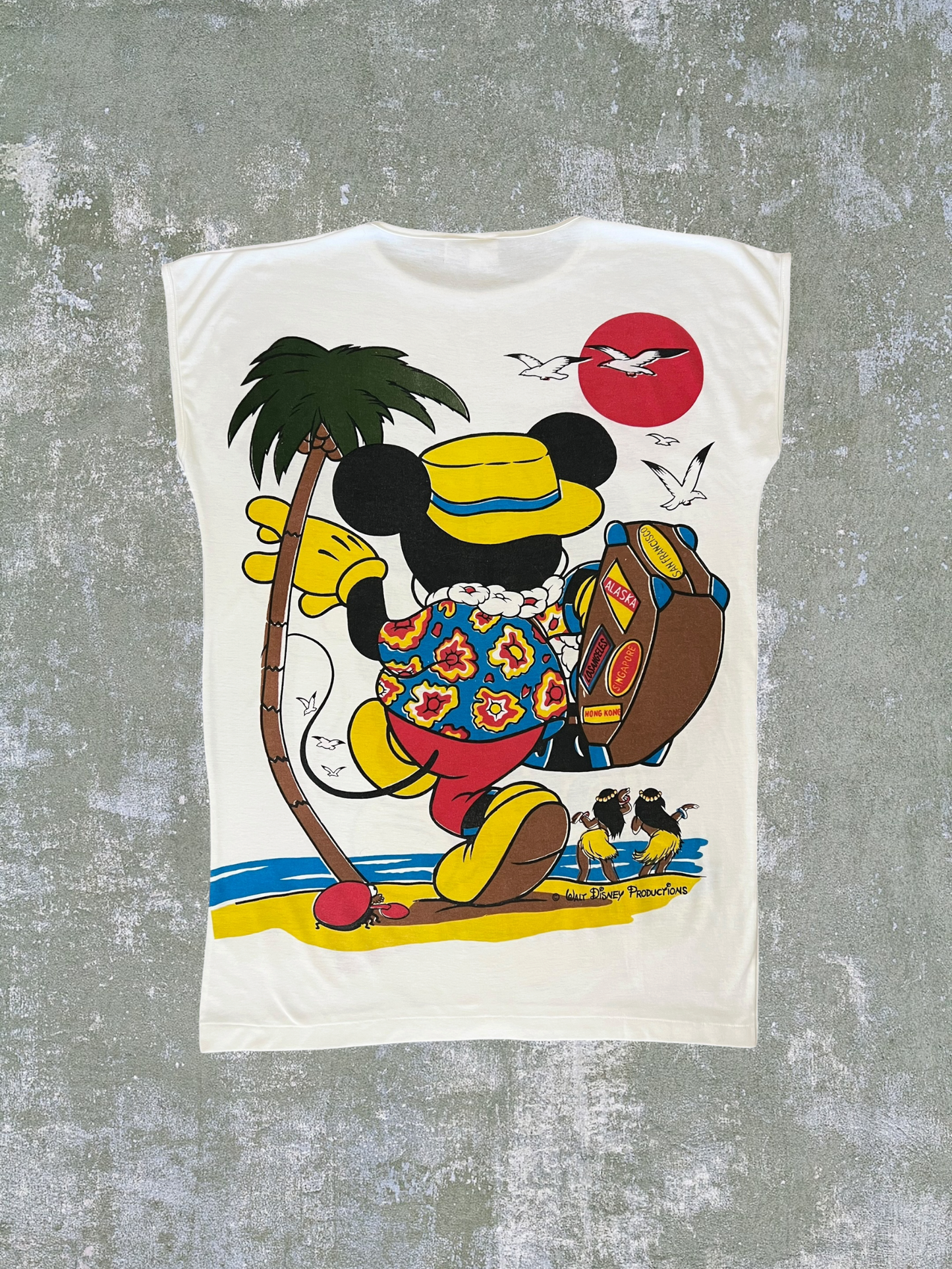 ‘90s Mickey Mouse Beach Coverup Tank Top (XL)