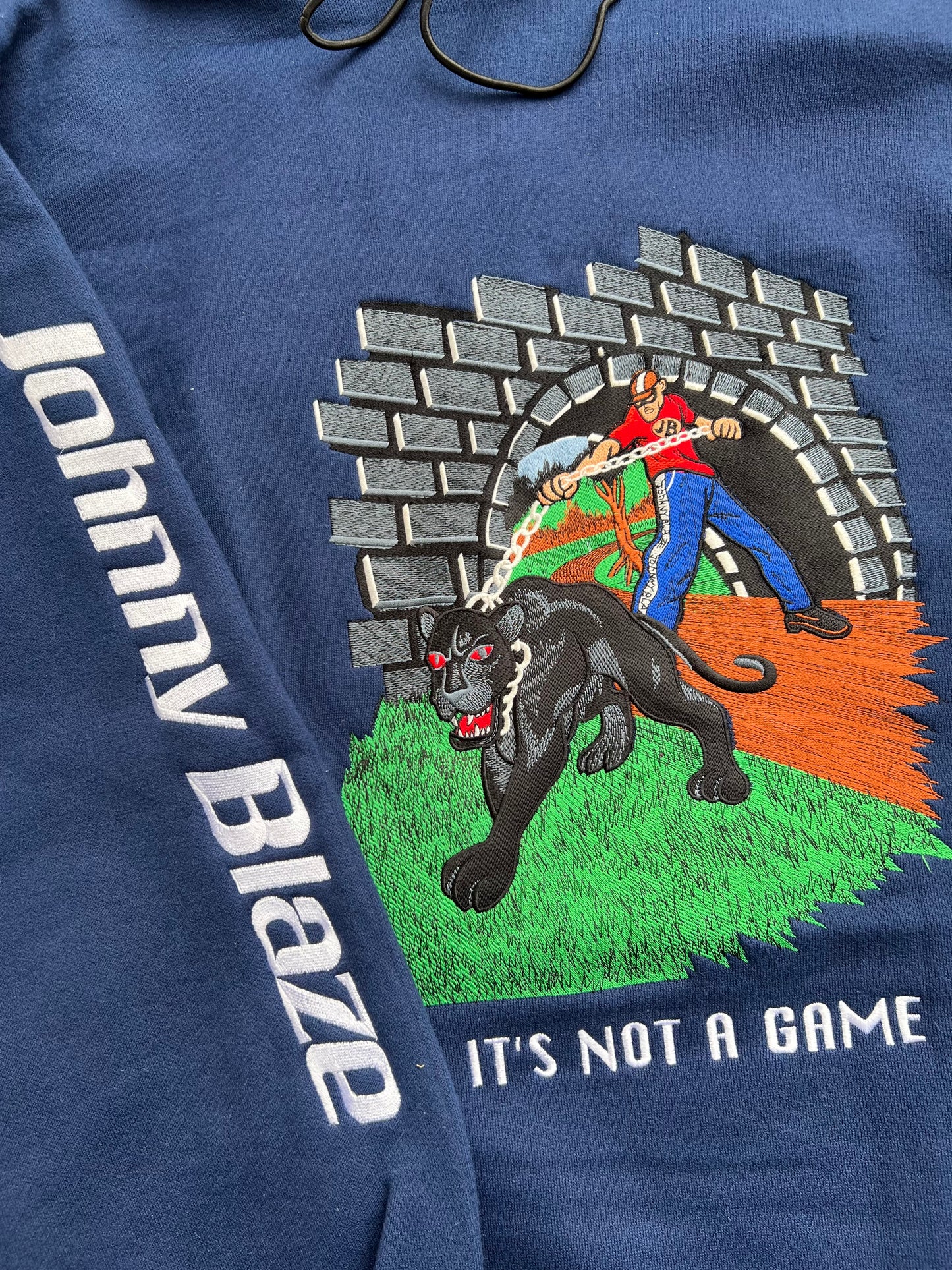 Late-90s/Early-2000s Johnny Blaze “It’s Not A Game” Hoodie (XXL) (New With Tags)