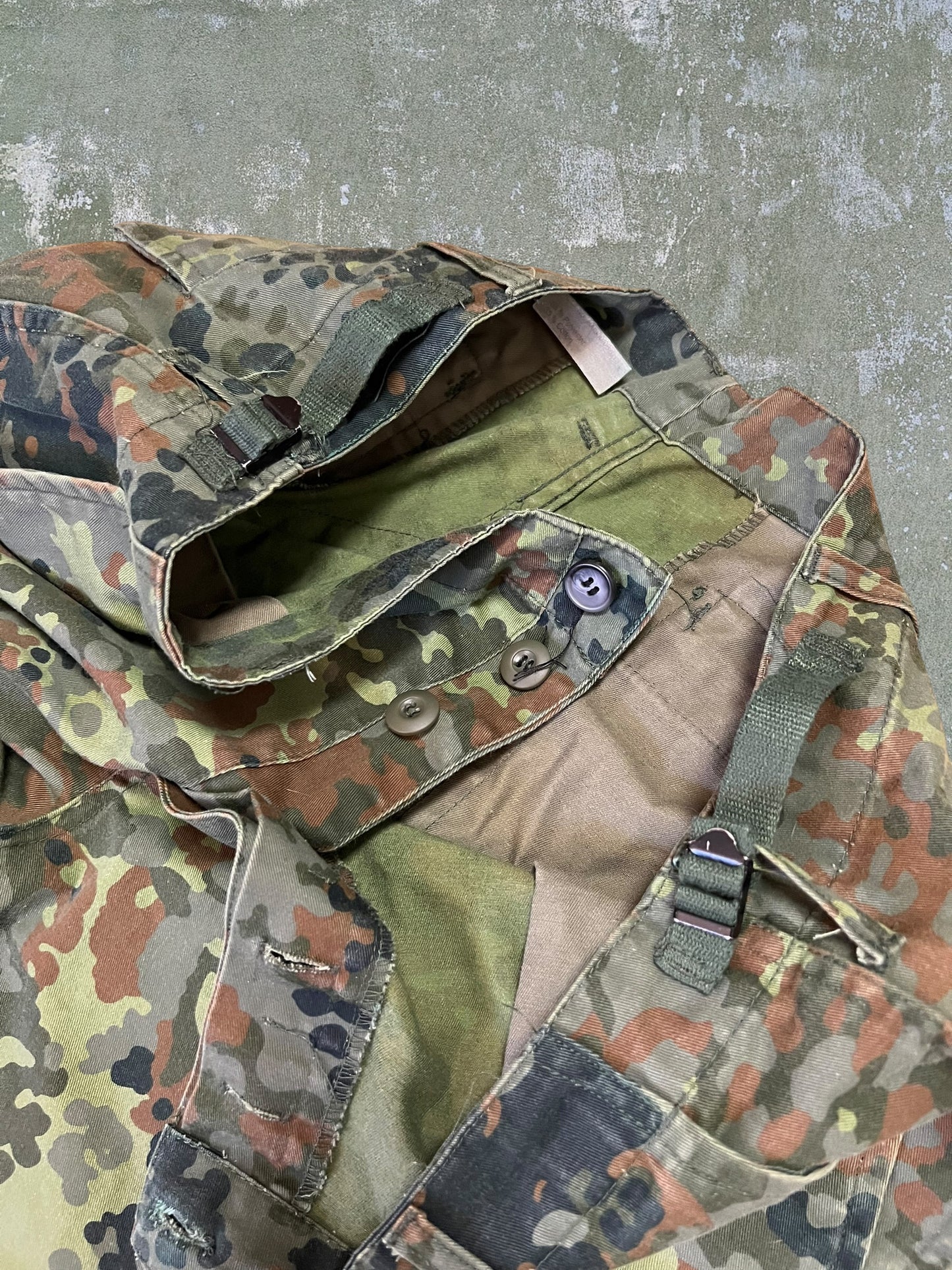 2000s German Army Flecktarn Camo Combat Pants (L)