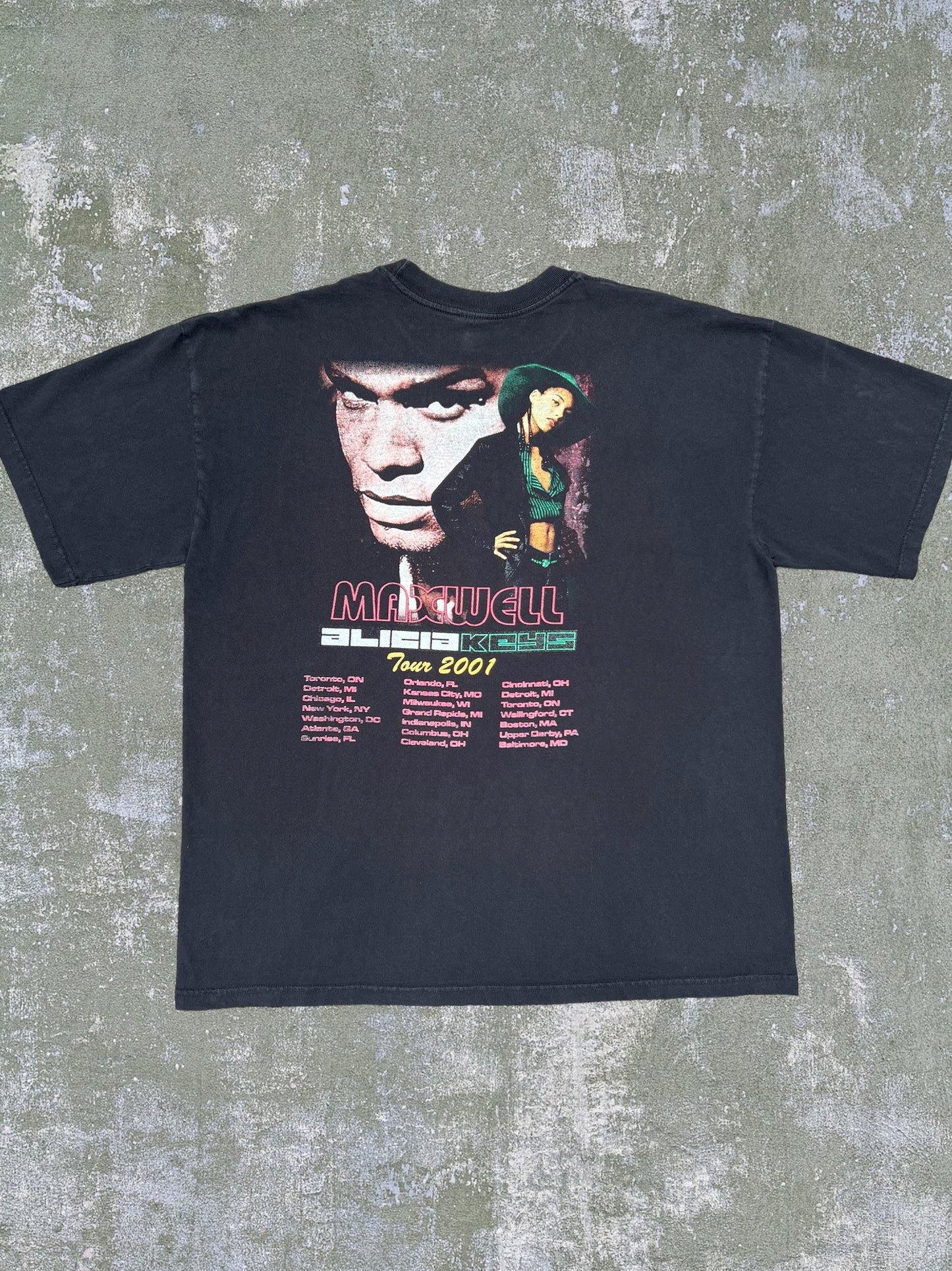 2001 Maxwell/Alicia Keys Tour Tee (XXL)