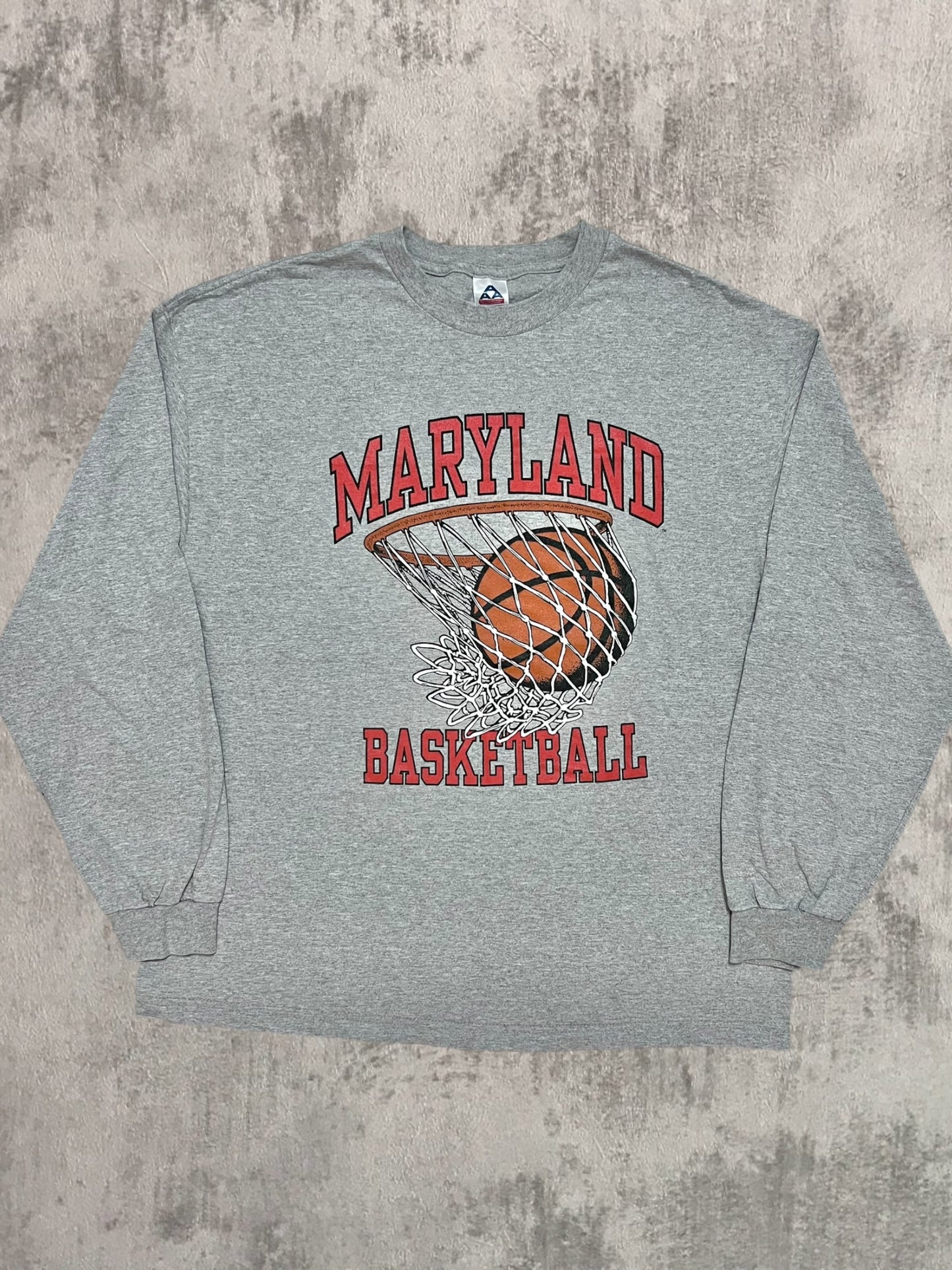 Early-2000s University of Maryland Basketball Long Sleeve Tee (XXL)