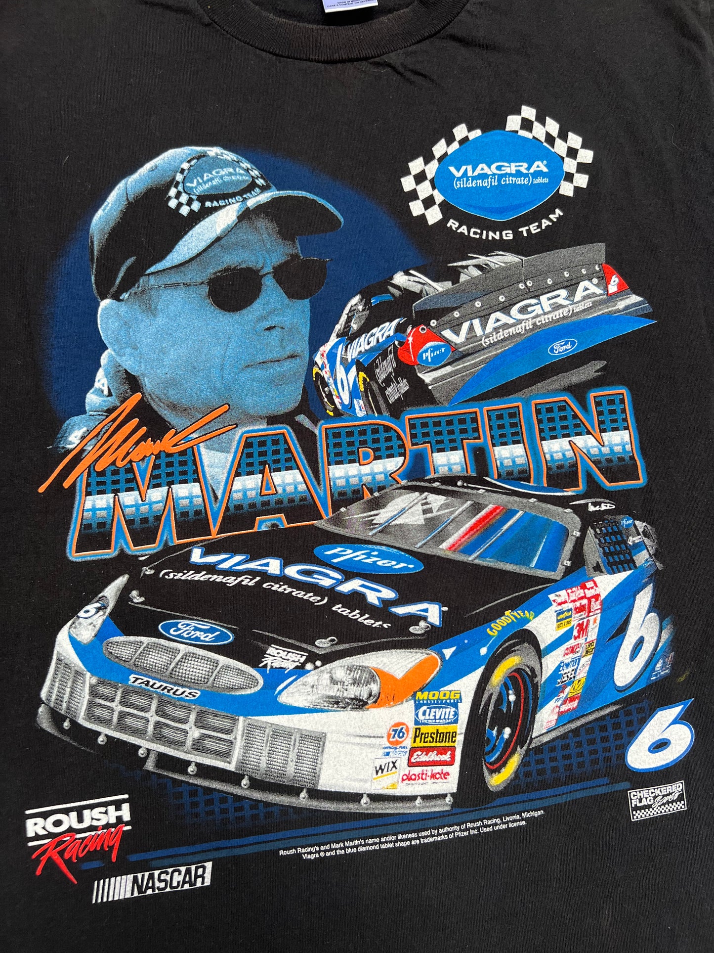 Early-2000s Mark Martin Viagra Racing Tee (M)