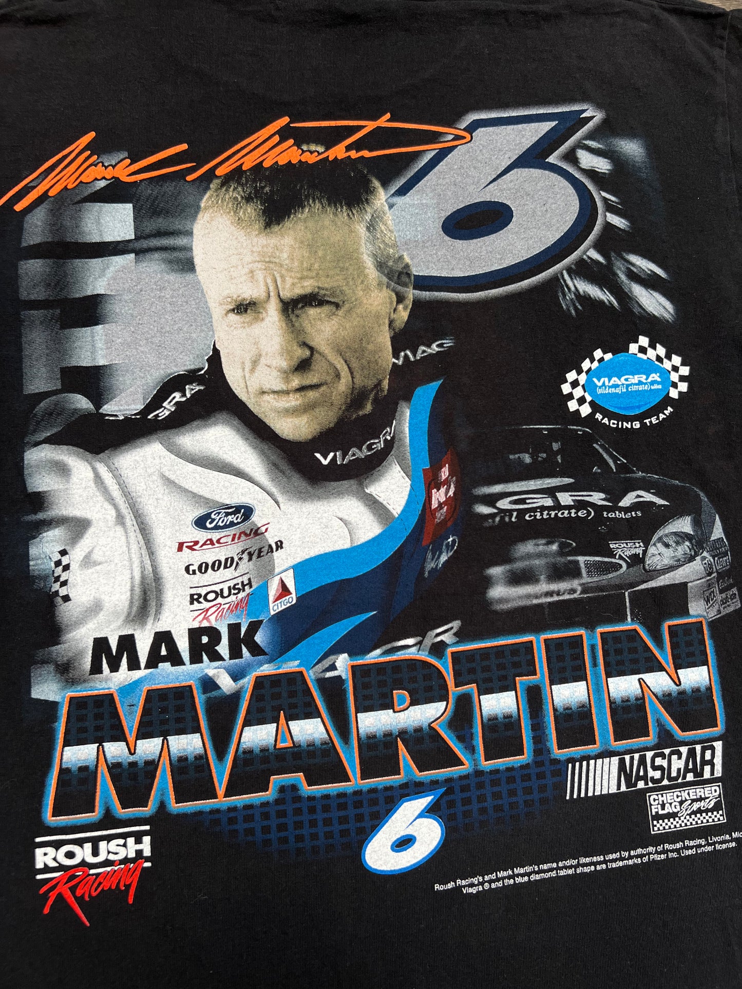 Early-2000s Mark Martin Viagra Racing Tee (M)