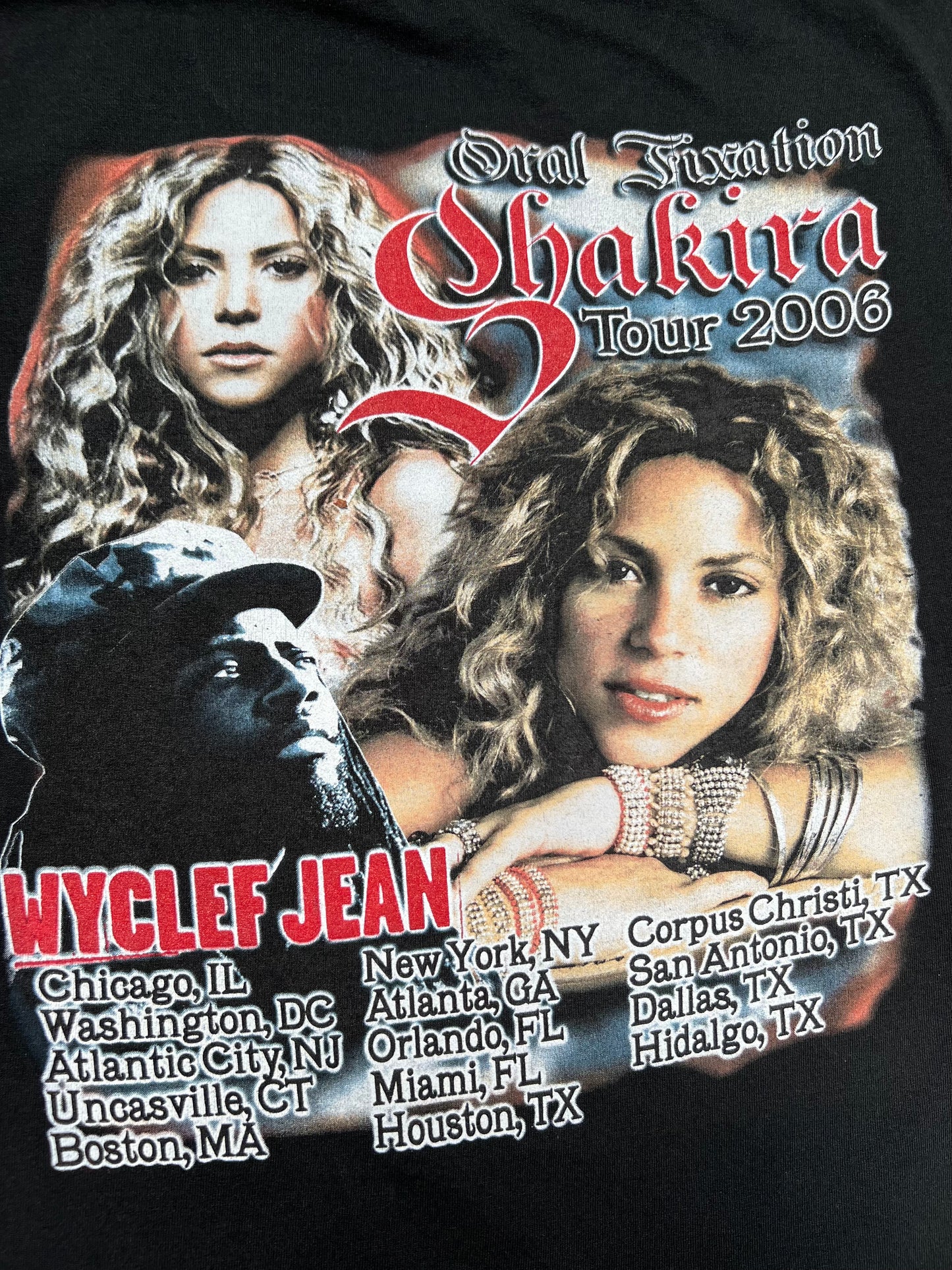 2006 Shakira/Wyclef Jean Oral Fixation Tour Tee (XL)