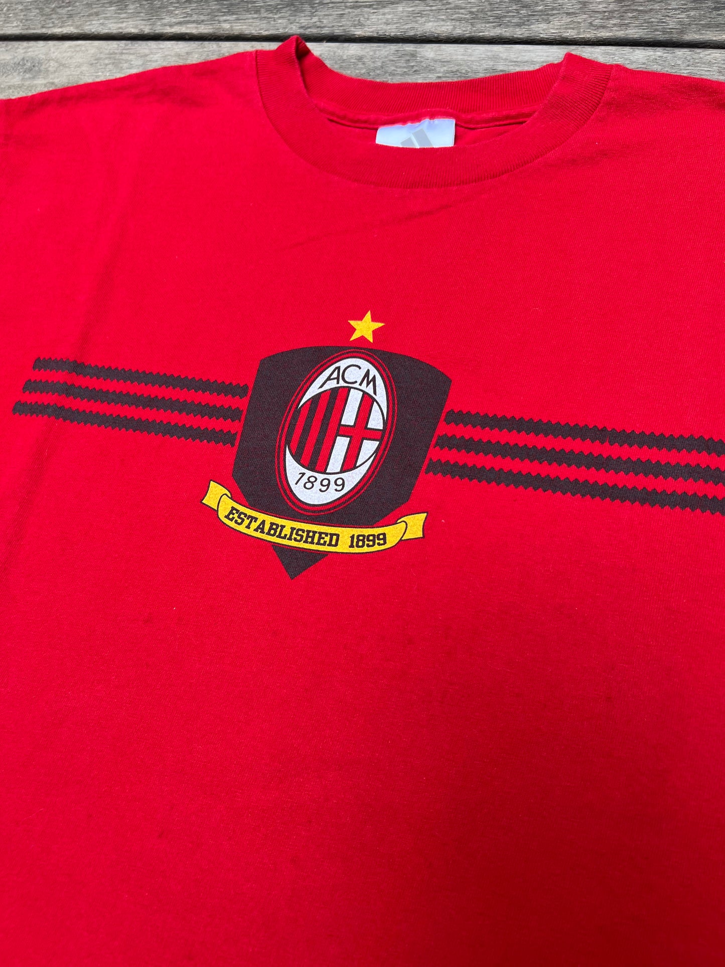 Early-2000s Adidas AC Milan Long Sleeve Tee (M)