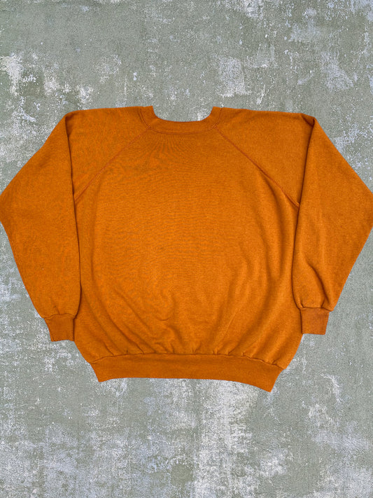 ‘80s Burnt Orange Blank Crewneck (XL)