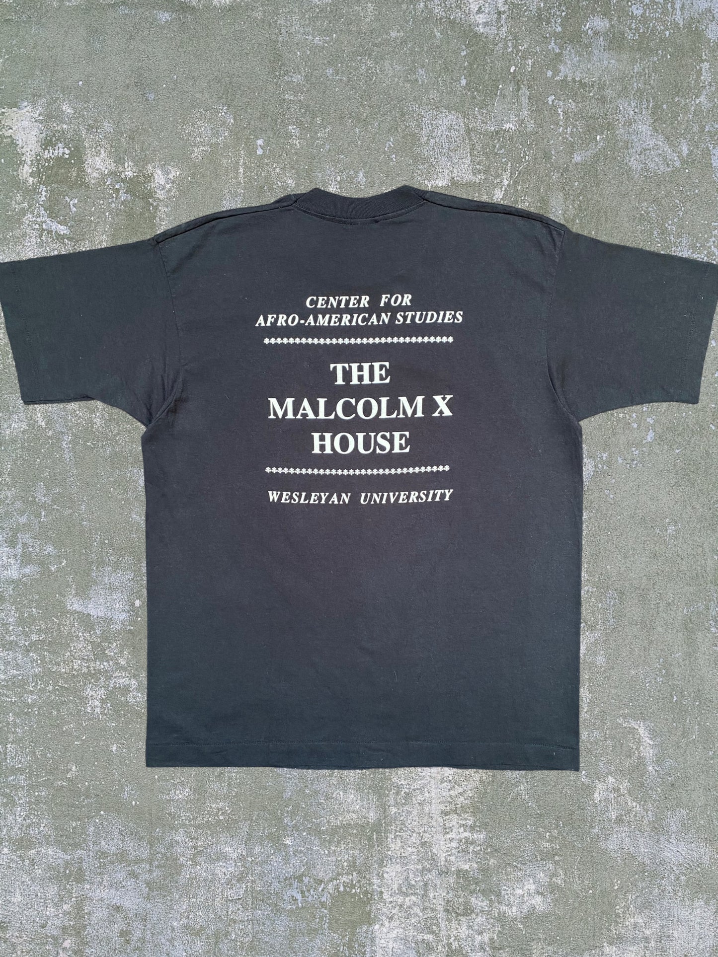 Early-90s Malcolm X Wesleyan University Tee (XL)