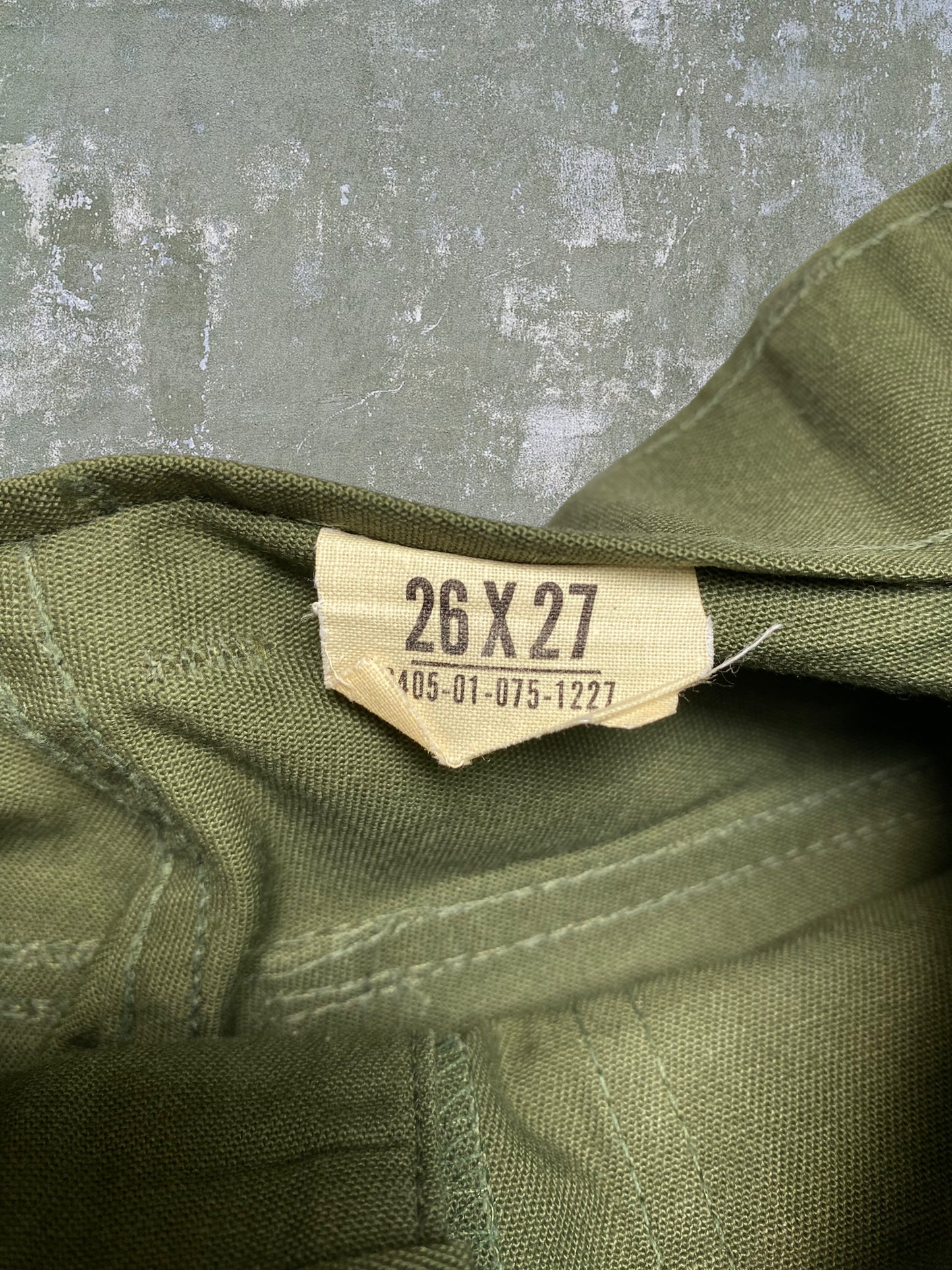 1979 US Military OG-507 Pants (26x27)