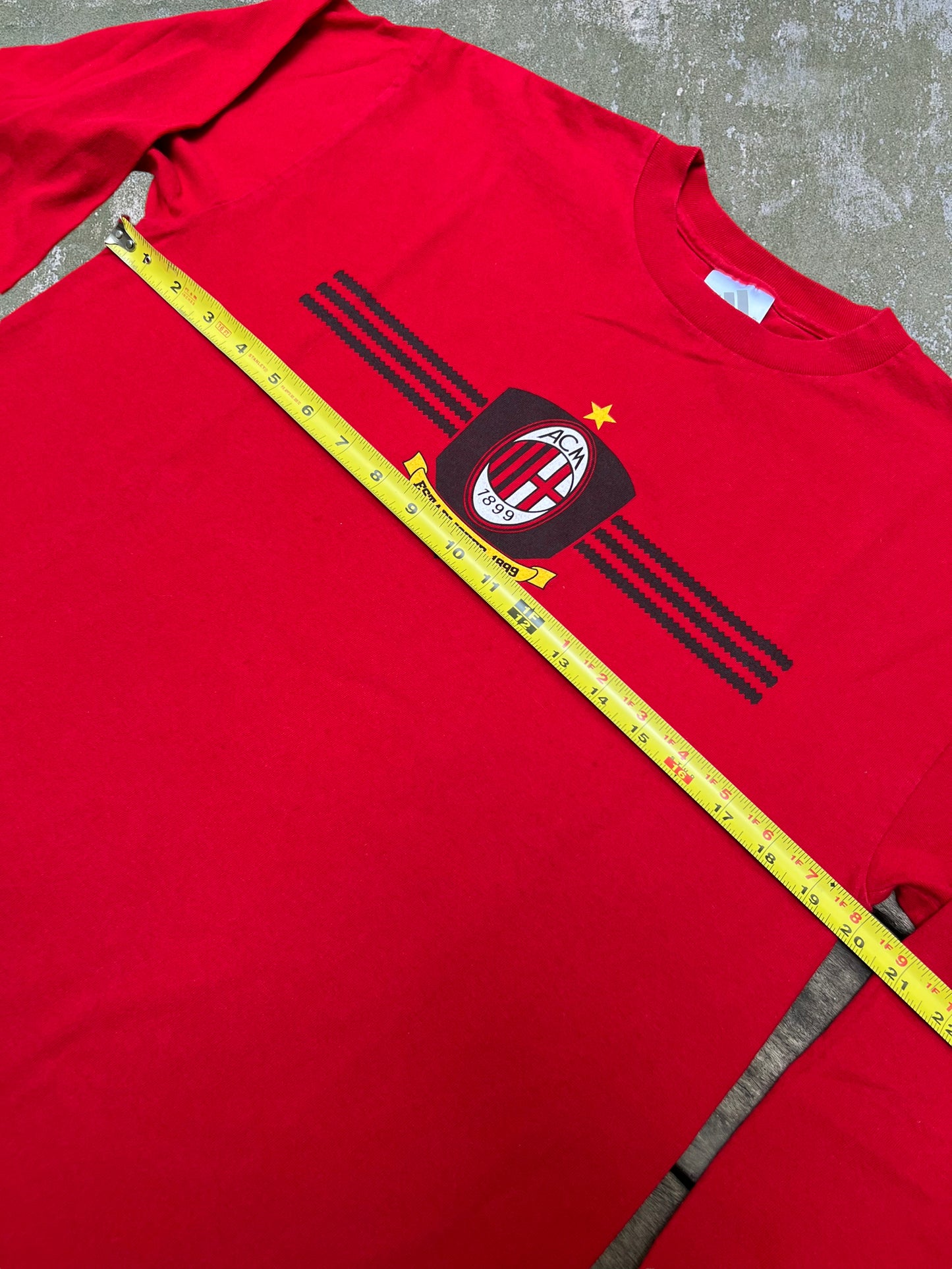 Early-2000s Adidas AC Milan Long Sleeve Tee (M)