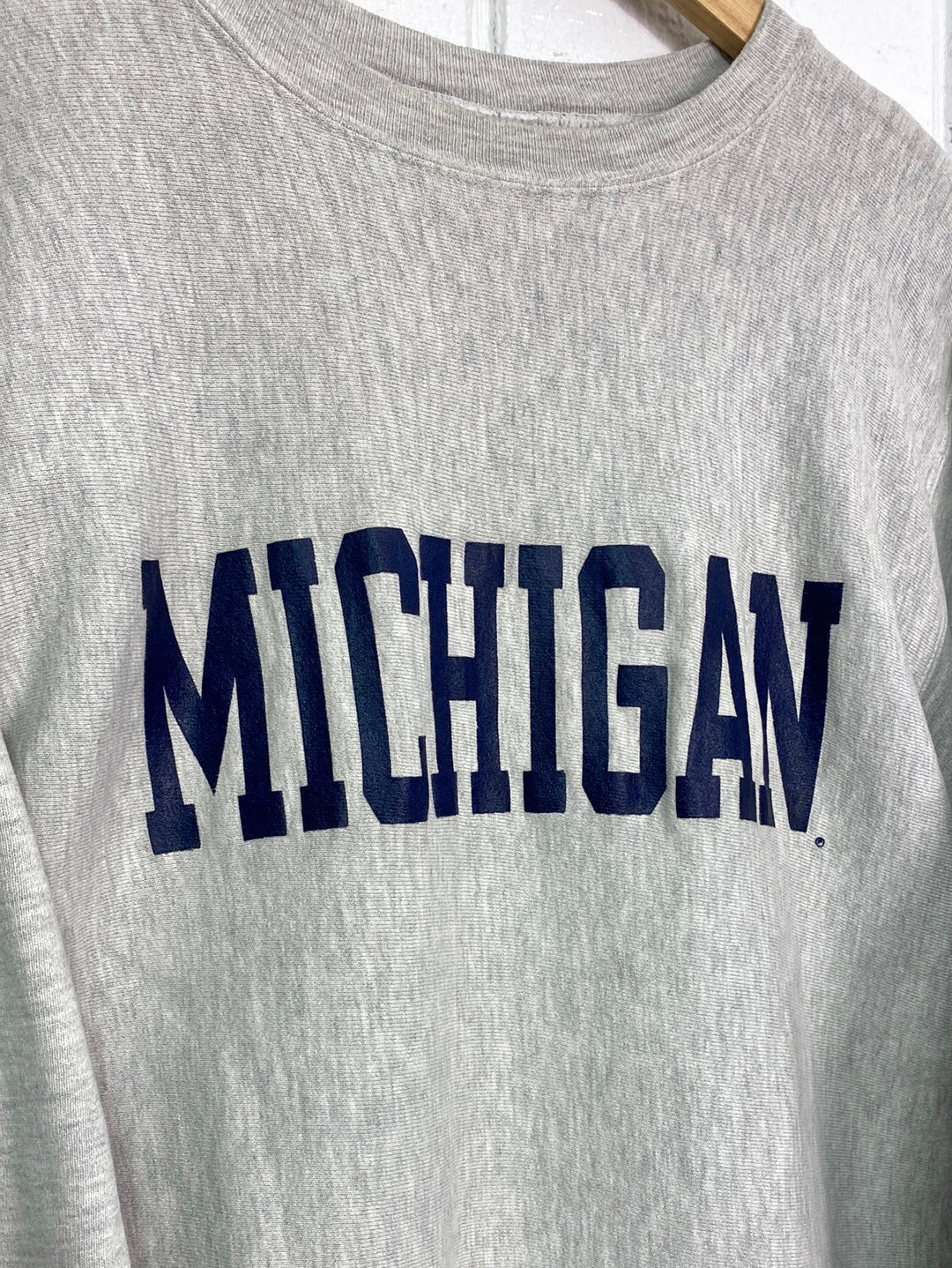 ‘90s Champion Reverse Weave Michigan Crewneck (XL)