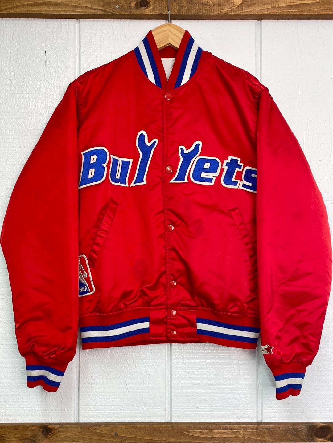 ‘80s/‘90s Starter Washington Bullets Varsity Jacket (M)