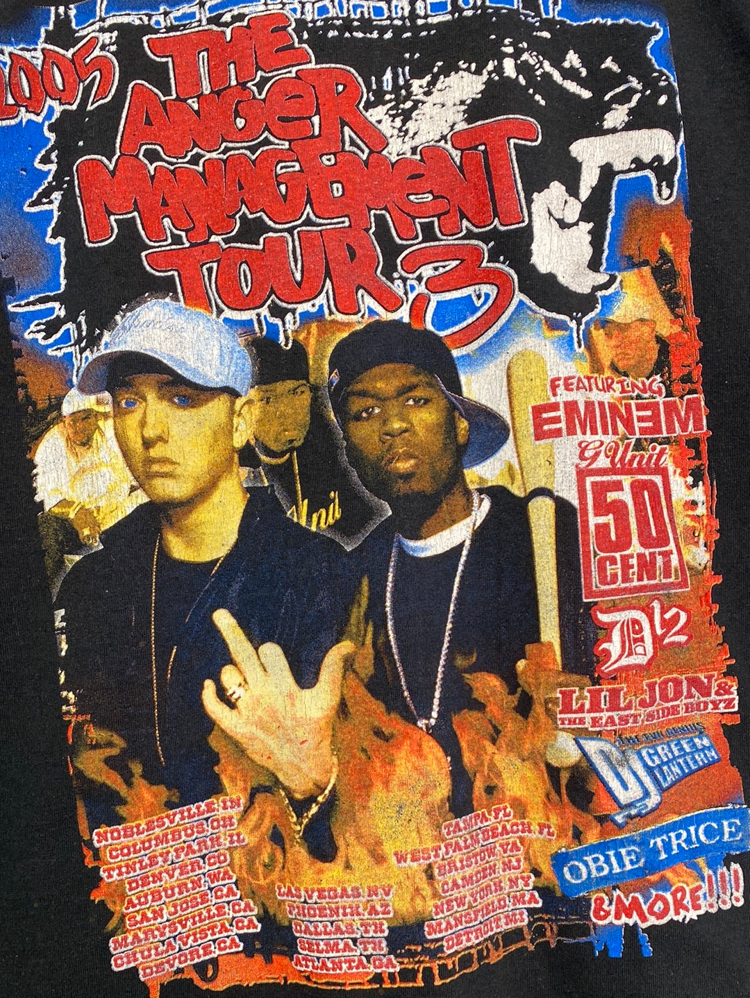 2005 Eminem/50 Cent Anger Management Tour 3 Tee (L)