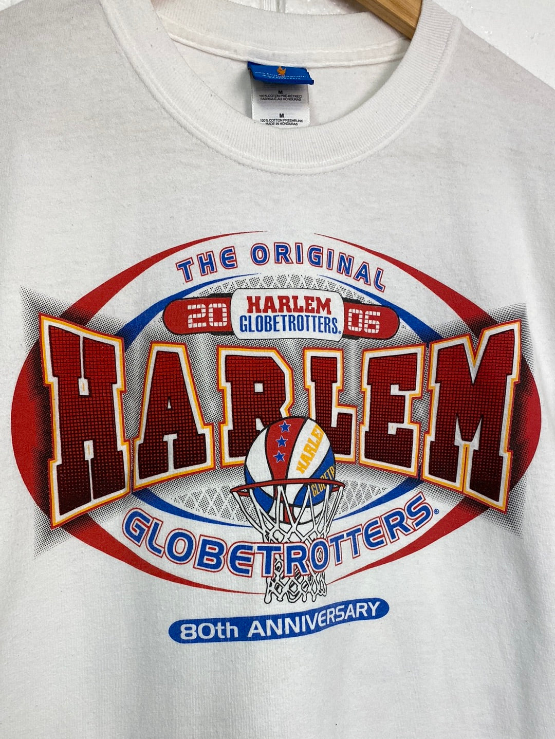 2006 Harlem Globetrotters 80th Anniversary Tee (M)