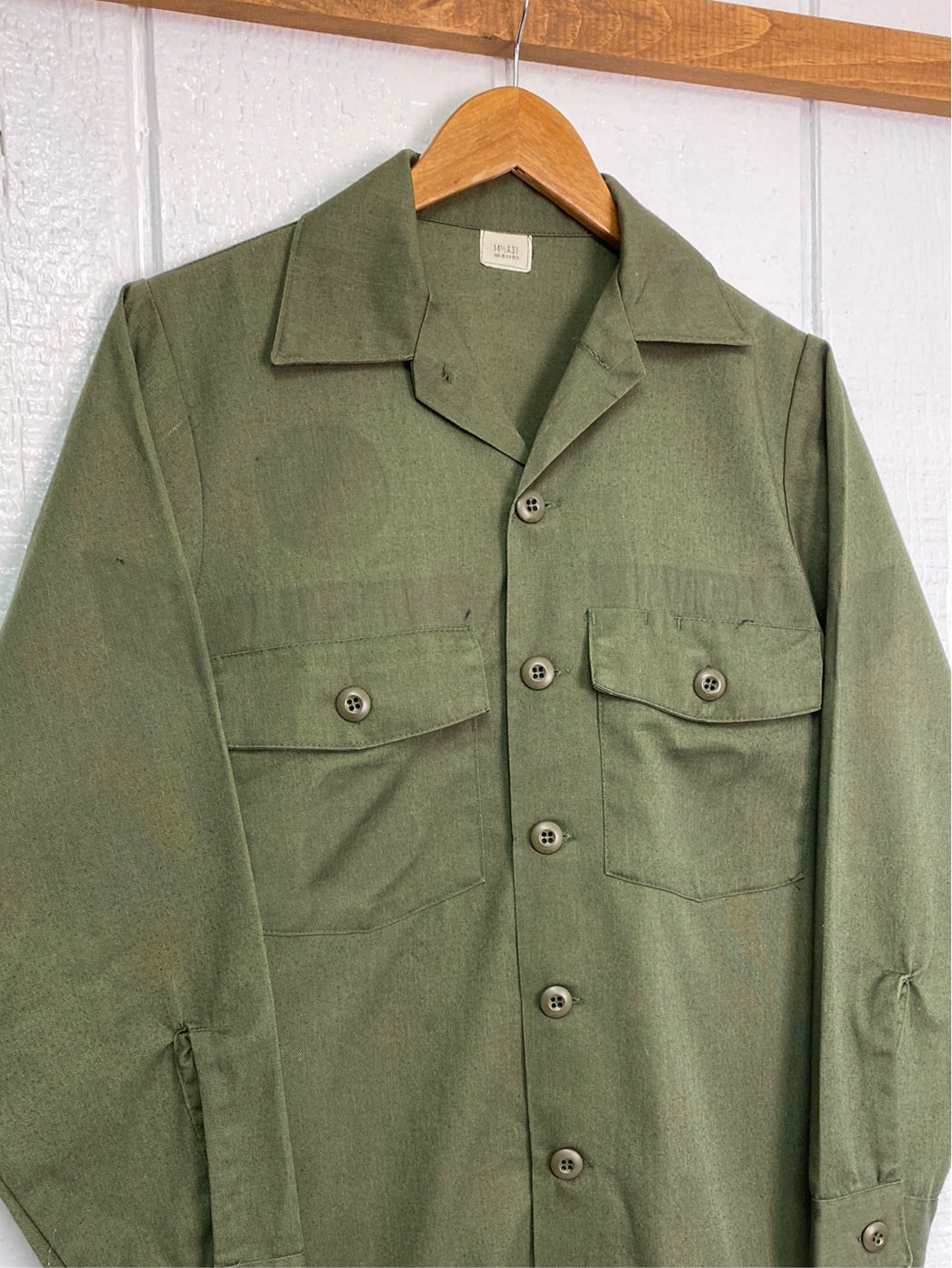 ‘80s US Military OG-507 Shirt (M)